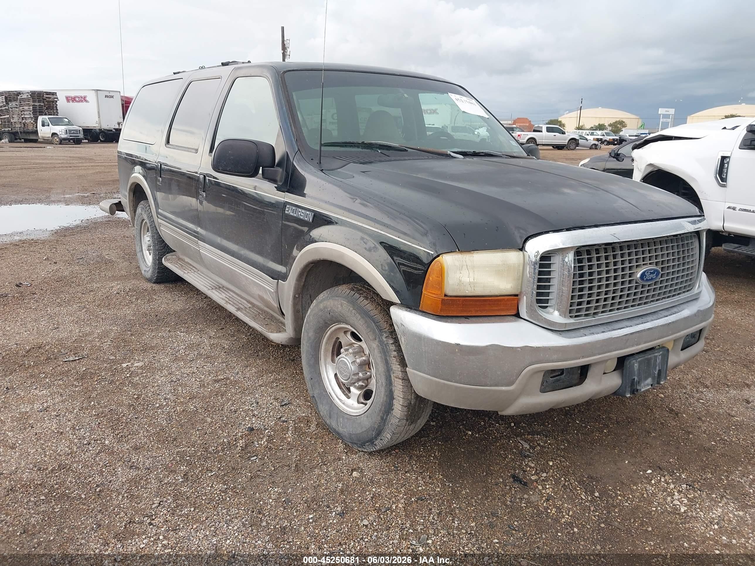 2001 Ford Excursion Limited, VIN 1FMNU42L41EA61862 — Repossession