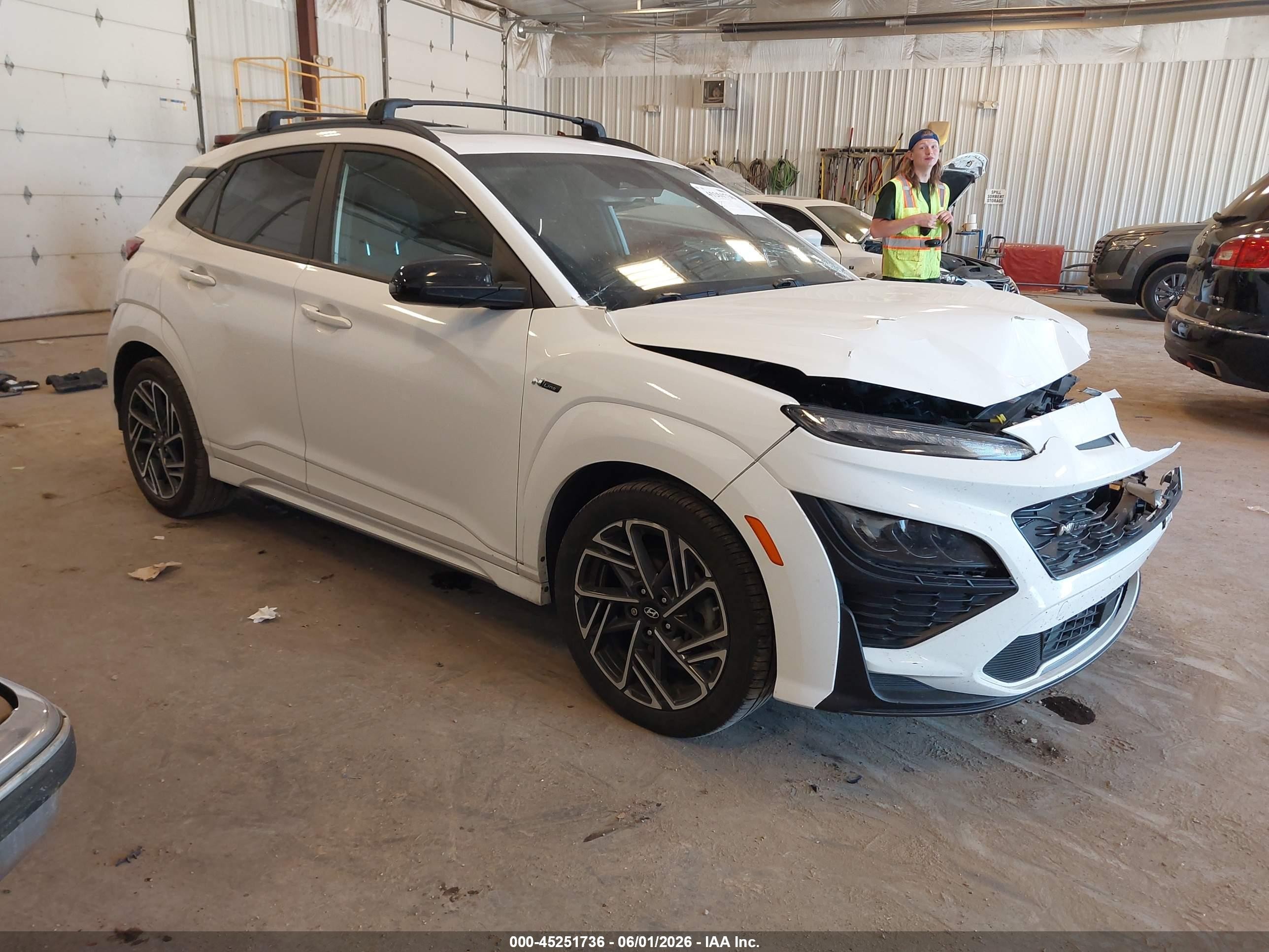 2022 Hyundai Kona N Line, VIN KM8K3CA33NU797463 — Перед