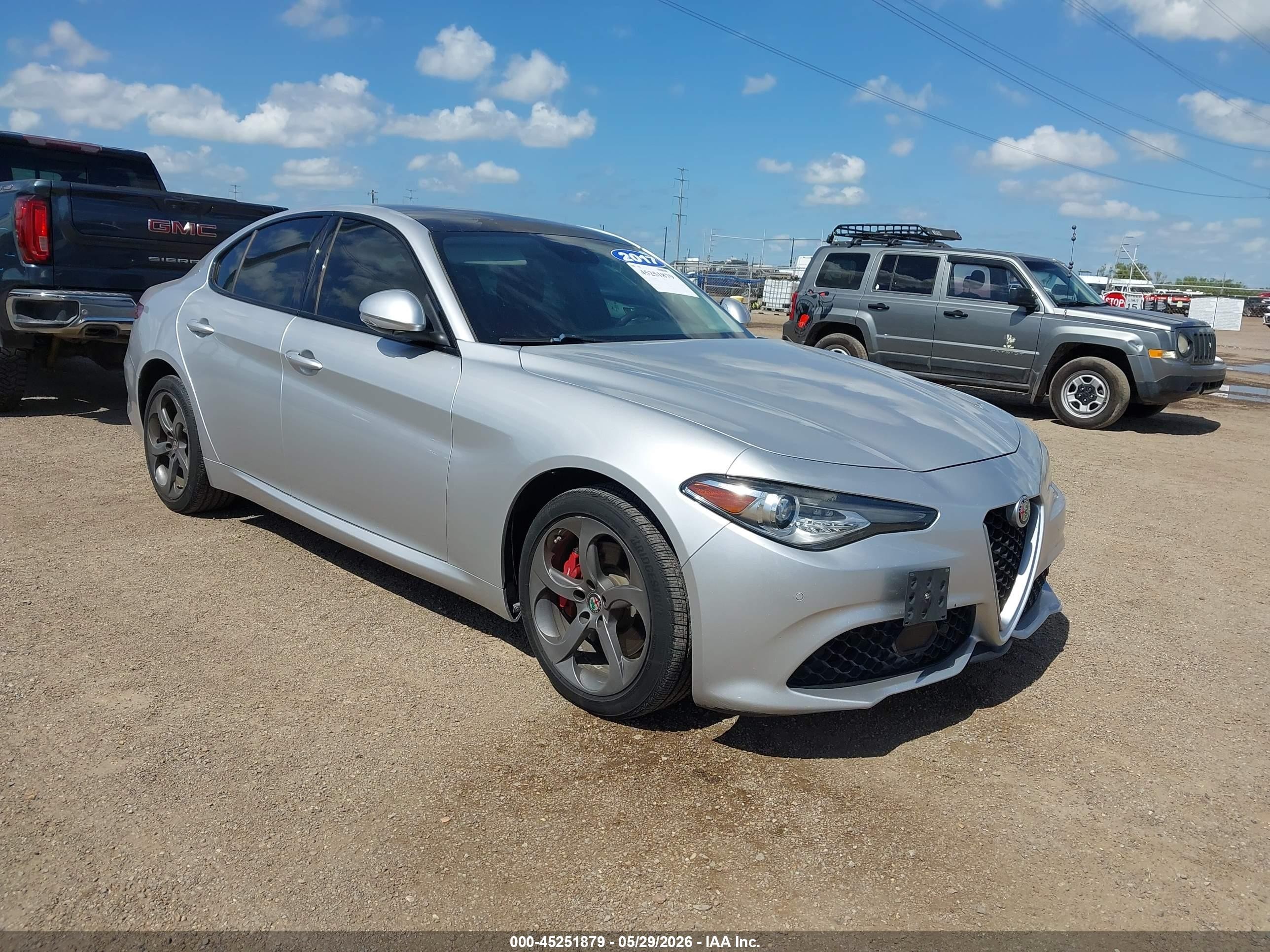 2017 Alfa Romeo Giulia Ti, VIN ZARFAEEN0H7558108 — Not stated
