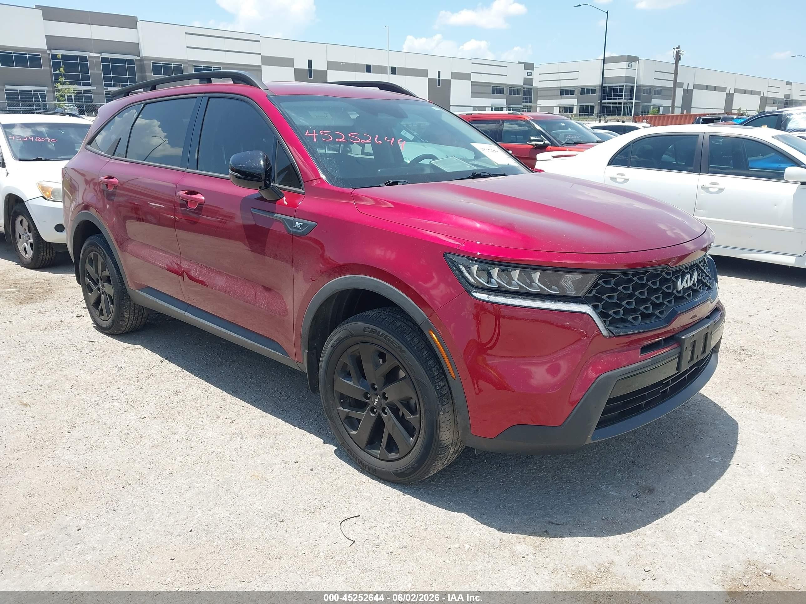 2022 Kia Sorento X-Line S, VIN 5XYRLDLC8NG144778 — Hail