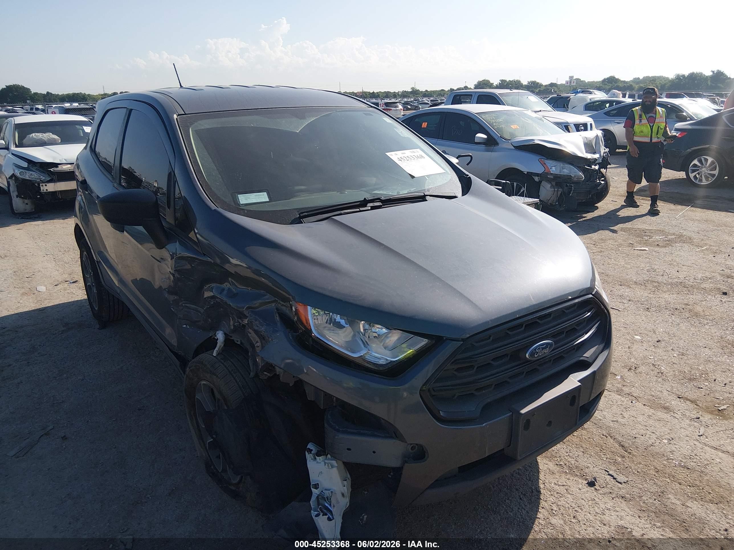 2019 Ford EcoSport S, VIN MAJ6S3FL0KC257464 — Front end