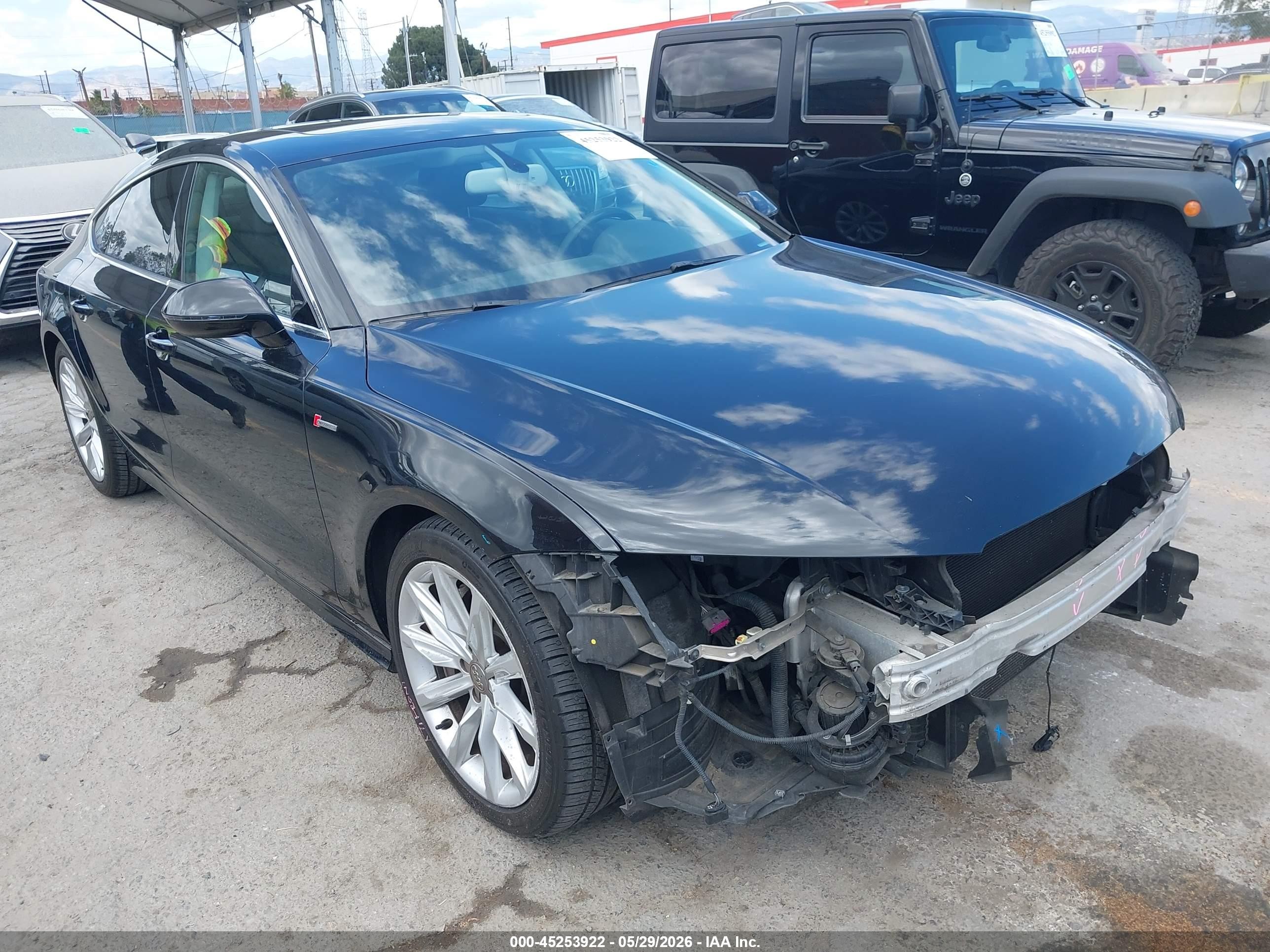 2012 Audi A7 Prestige, VIN WAUSGAFC7CN002196 — Front end