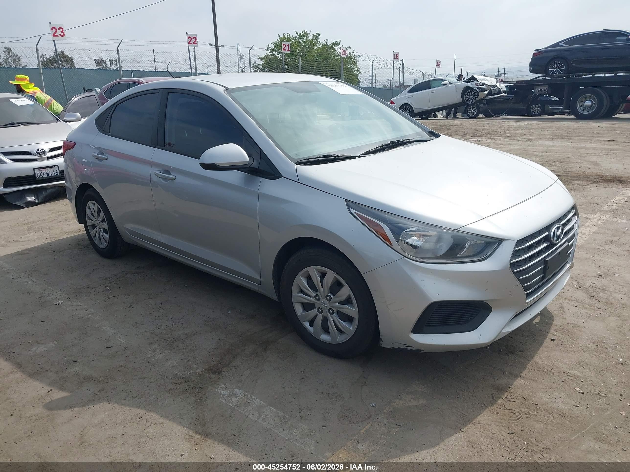 2019 Hyundai Accent SEL, VIN 3KPC24A36KE081877 — Undercarriage