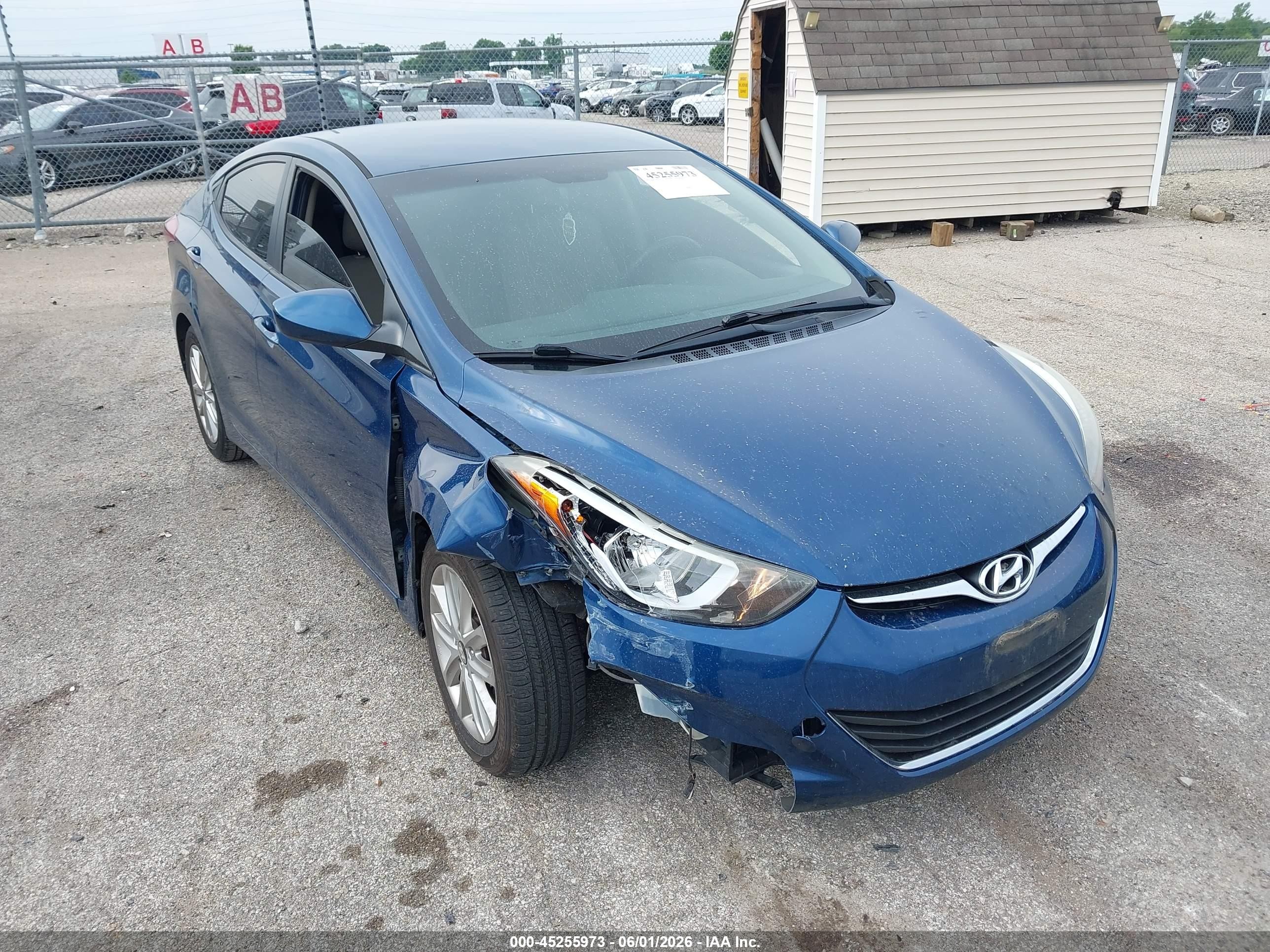 2016 Hyundai Elantra SE, VIN KMHDH4AE6GU544805 — Front end
