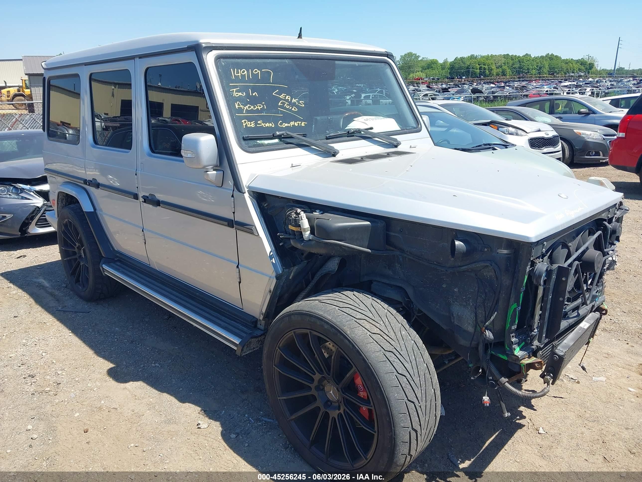 2007 Mercedes-Benz G 500, VIN WDCYR49EX7X168822 — Front end