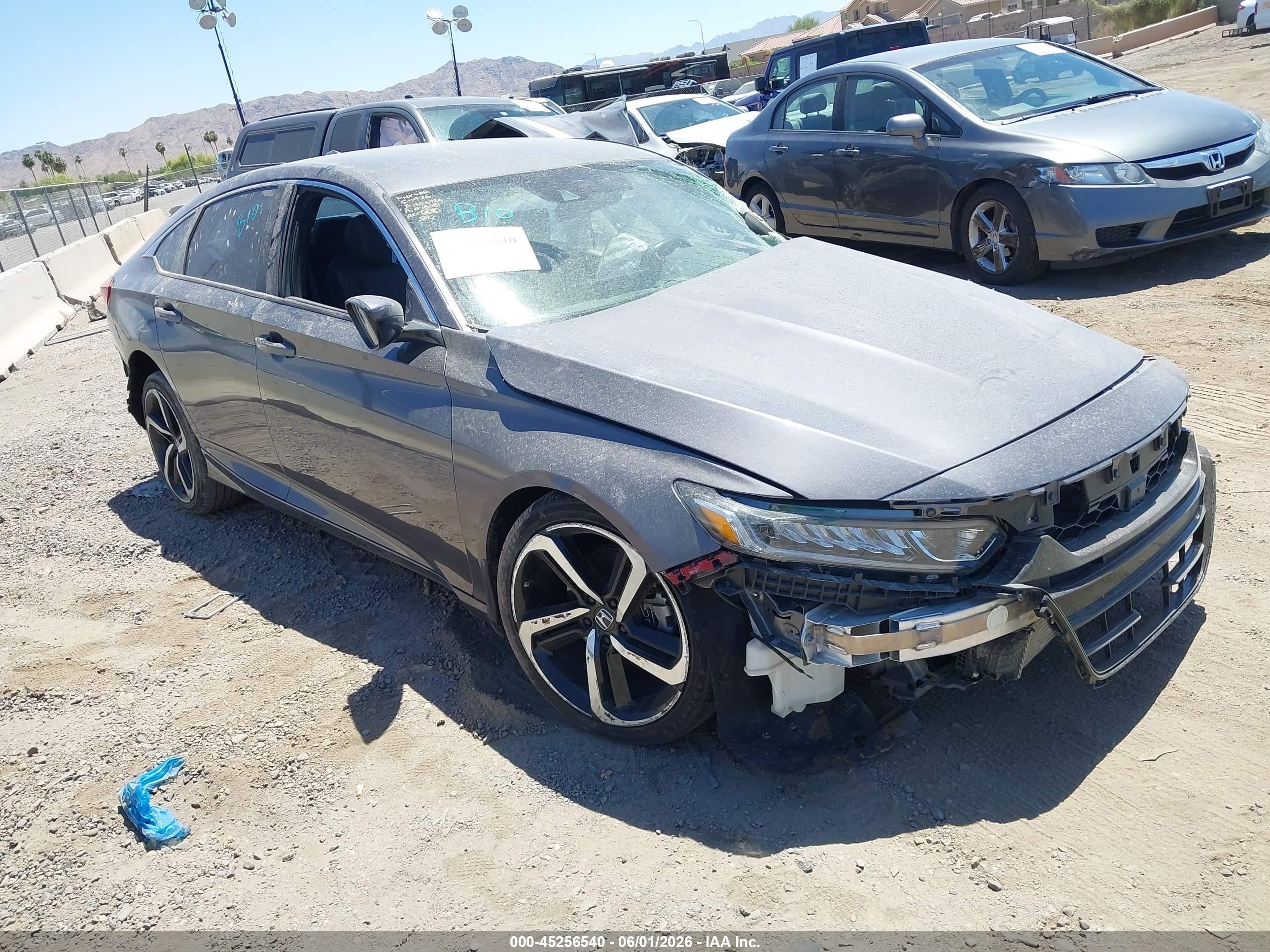 2019 Honda Accord Sport, VIN 1HGCV1F38KA036569 — Front end