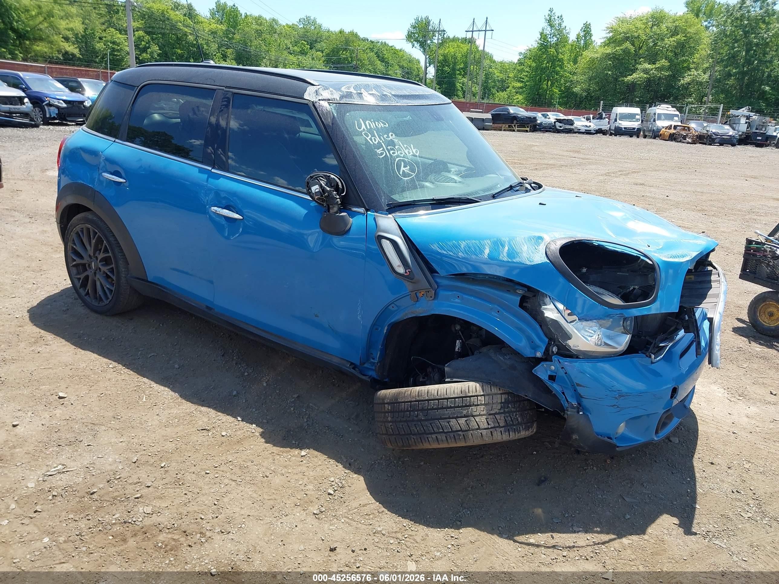 2016 MINI Countryman S, VIN WMWZC3C57GWT10769 — Rollover