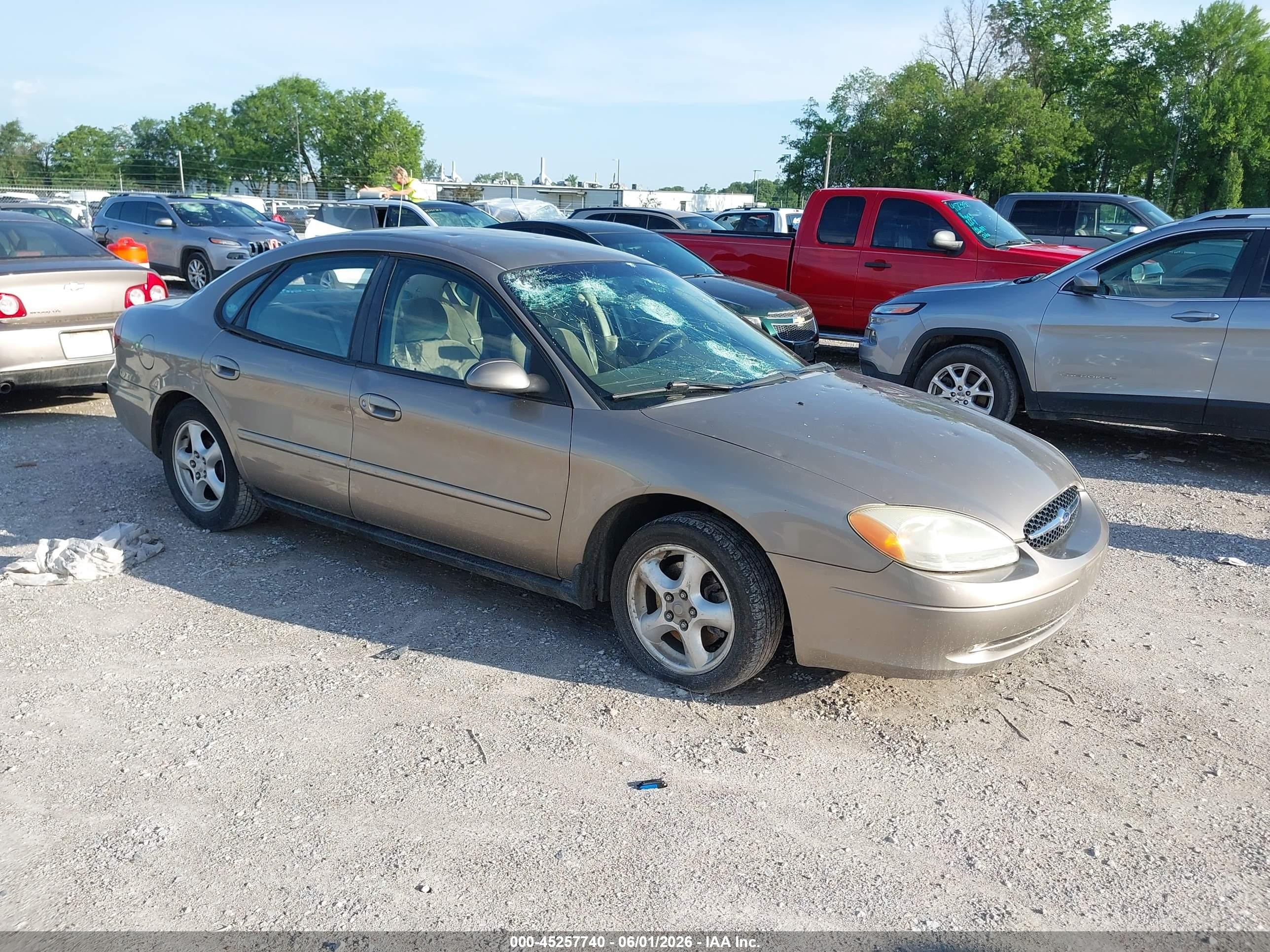 2002 Ford Taurus SE Standard, VIN 1FAFP53U12G127986 — Hail