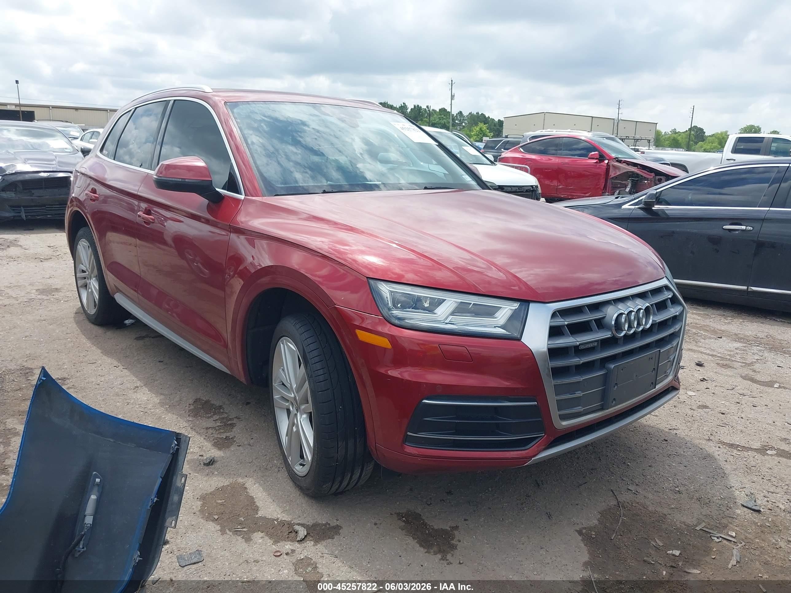 2018 Audi Q5 Premium Plus, VIN WA1BNAFY8J2152394 — Rear end