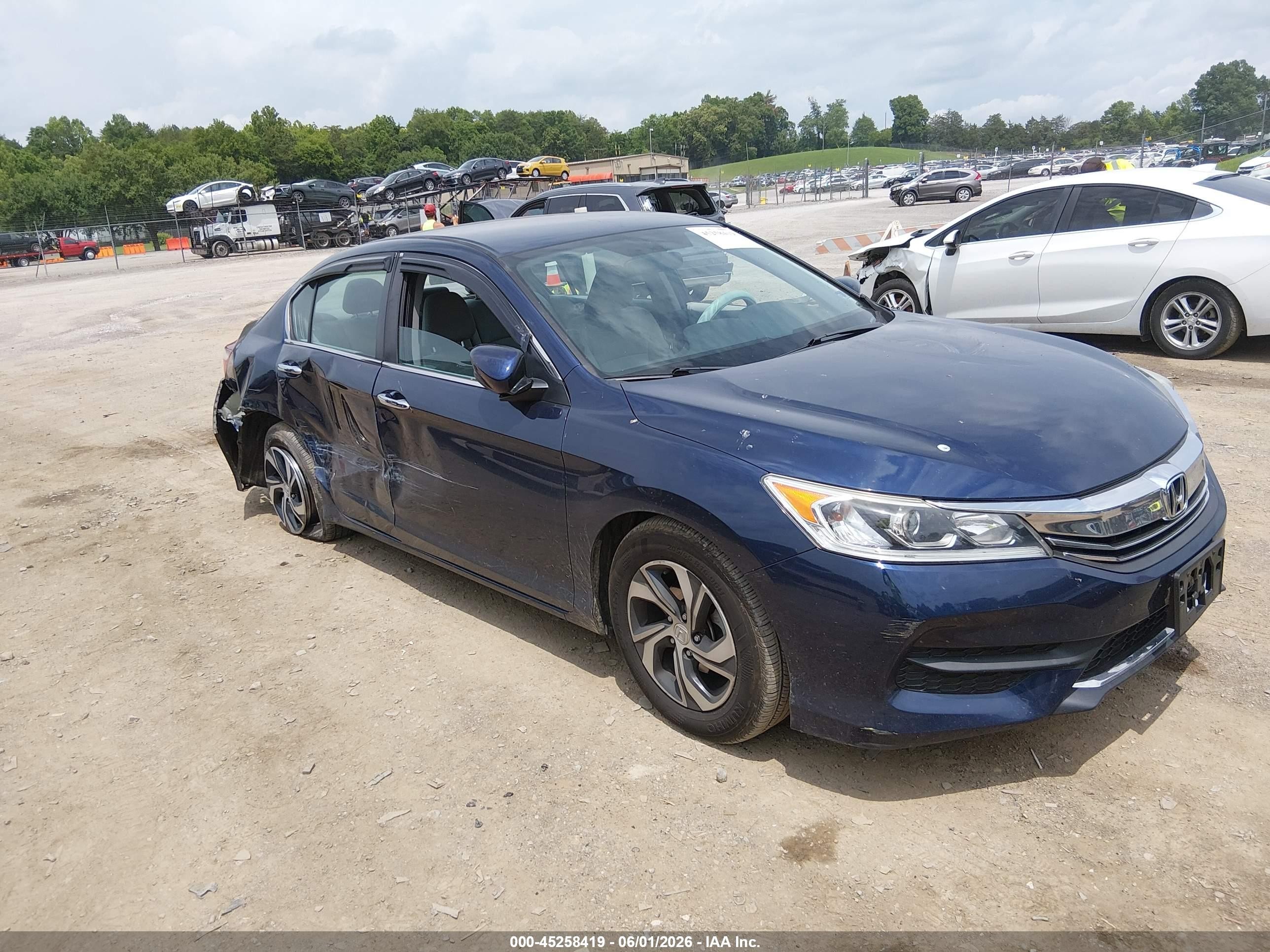 2017 Honda Accord LX, VIN 1HGCR2F31HA284763 — Rear end
