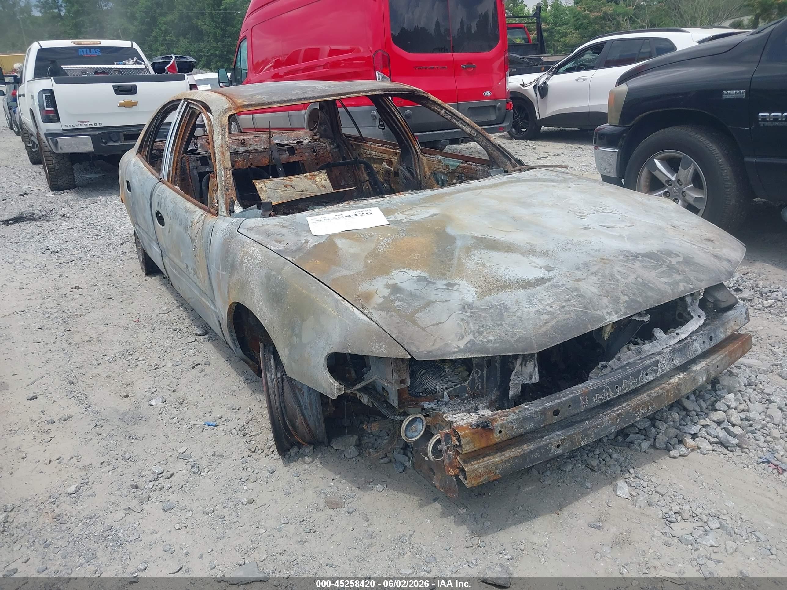 2002 Buick Century Custom, VIN 2G4WS52J521145304 — Burn