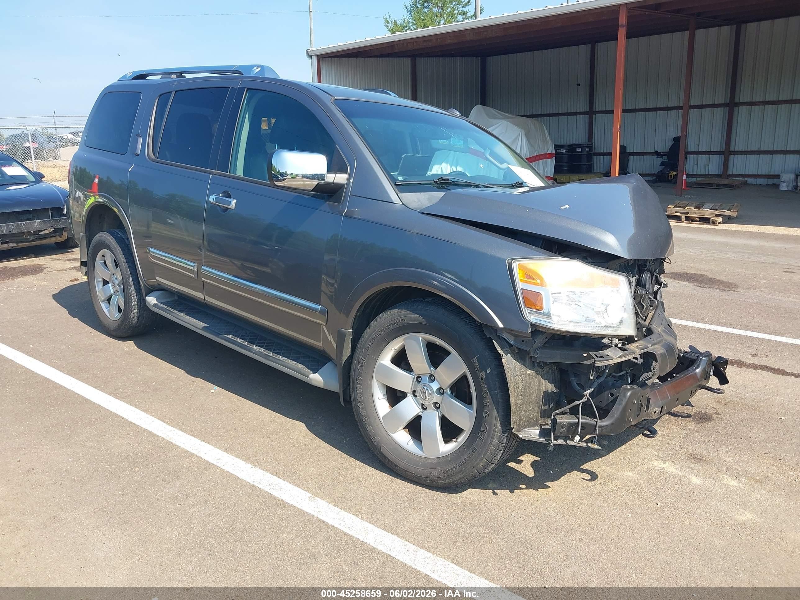 2014 Nissan Armada SL, VIN 5N1BA0ND6EN610606 — Front end