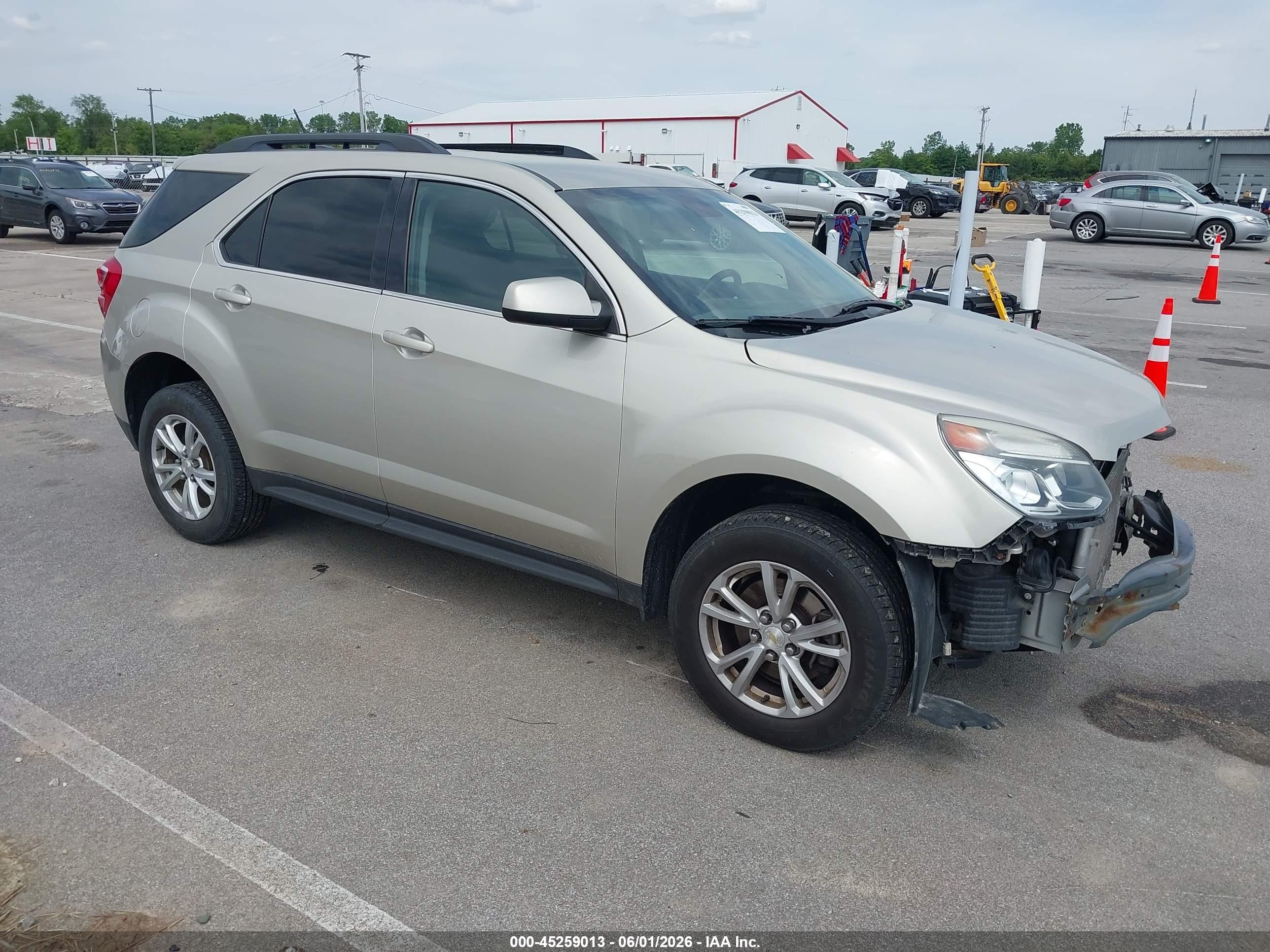 2016 Chevrolet Equinox LT, VIN 2GNALCEK1G1164077 — Front end