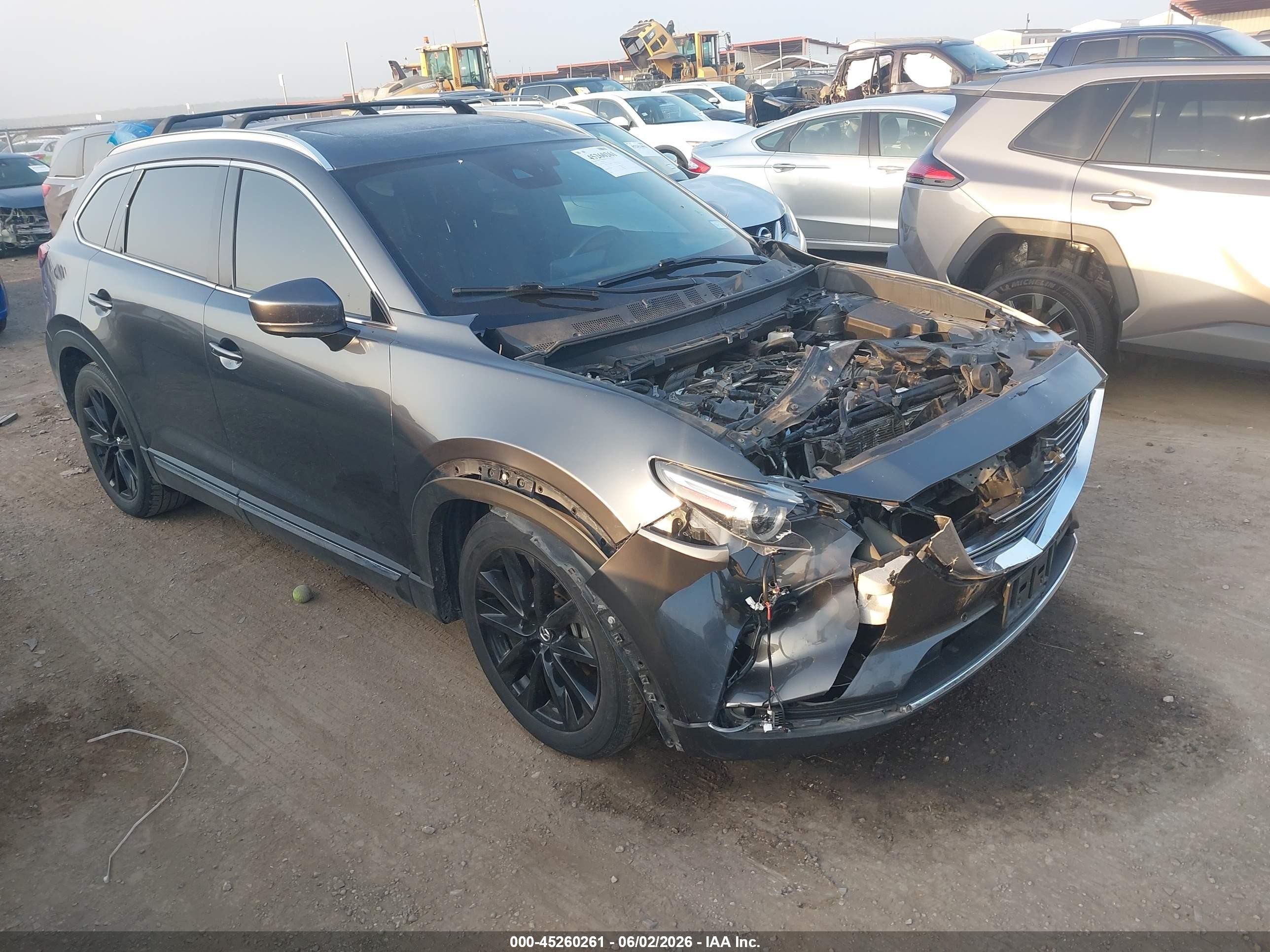 2022 Mazda CX-9 Grand Touring, VIN JM3TCBDY1N0611542 — Front end