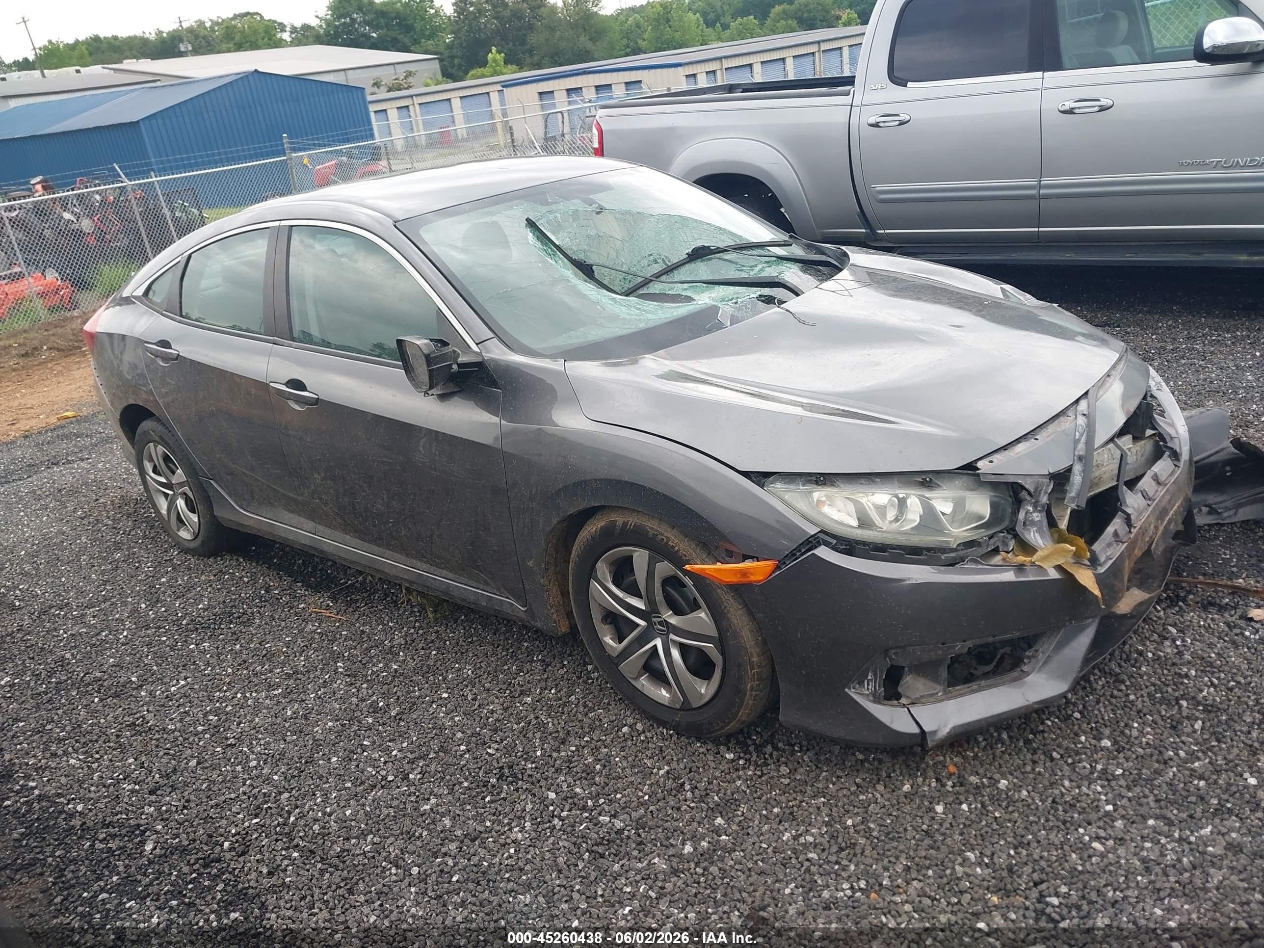 2016 Honda Civic LX, VIN 19XFC2F51GE014748 — Repossession