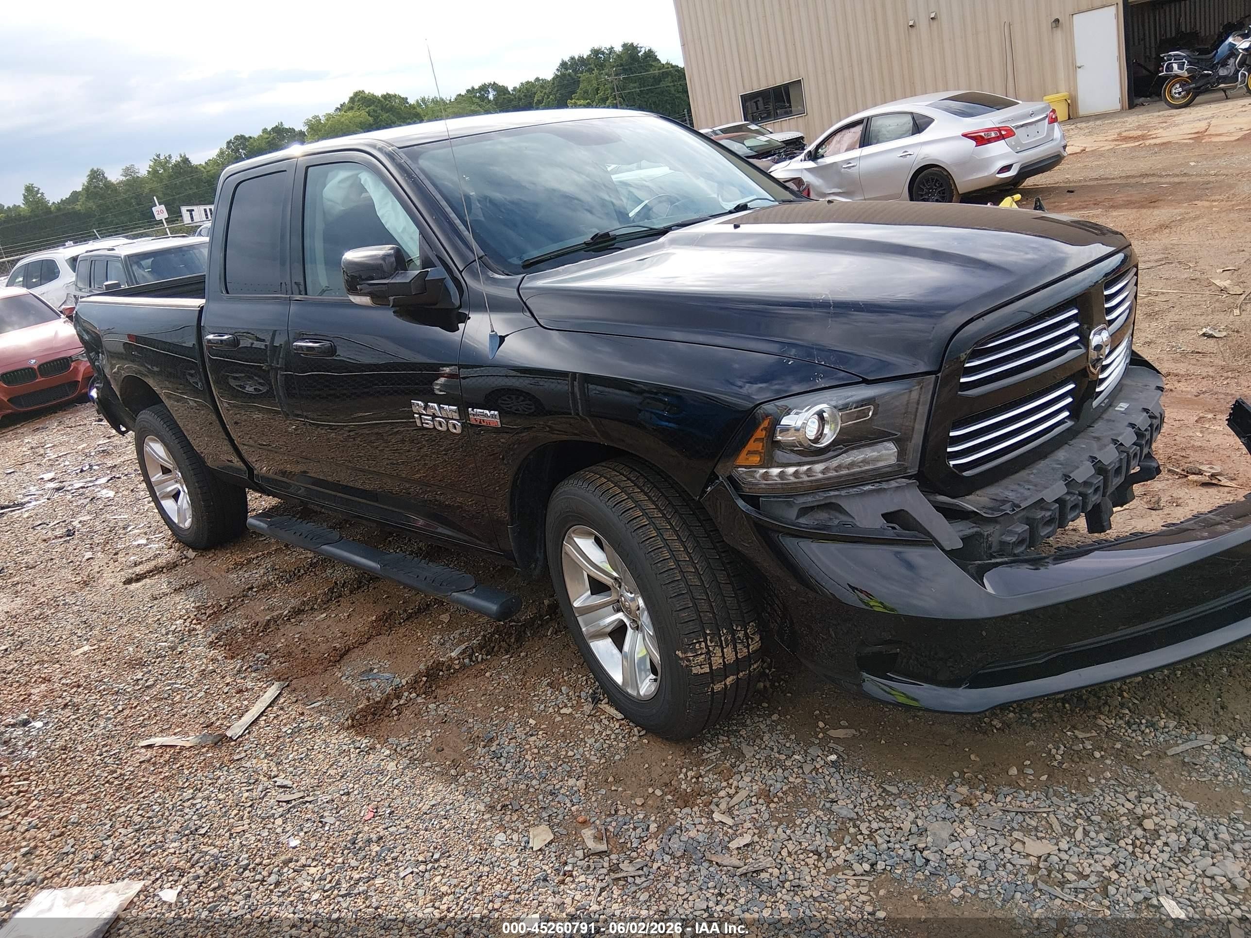 2014 Ram 1500 Sport, VIN 1C6RR6HT9ES160850 — Front end