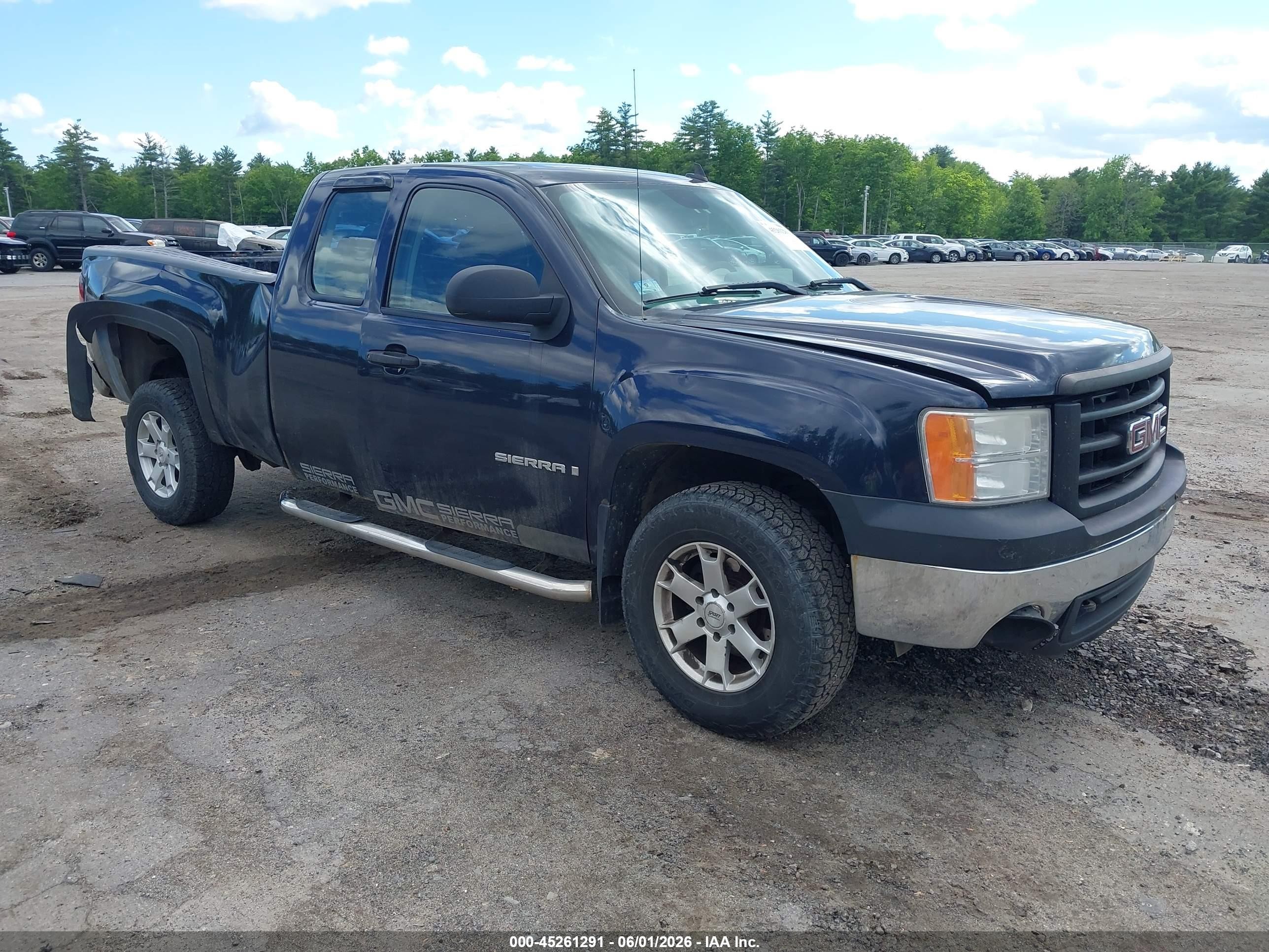 2008 GMC Sierra 1500 SLE2, VIN 1GTEK19J48E137247 — Повреждение рамы