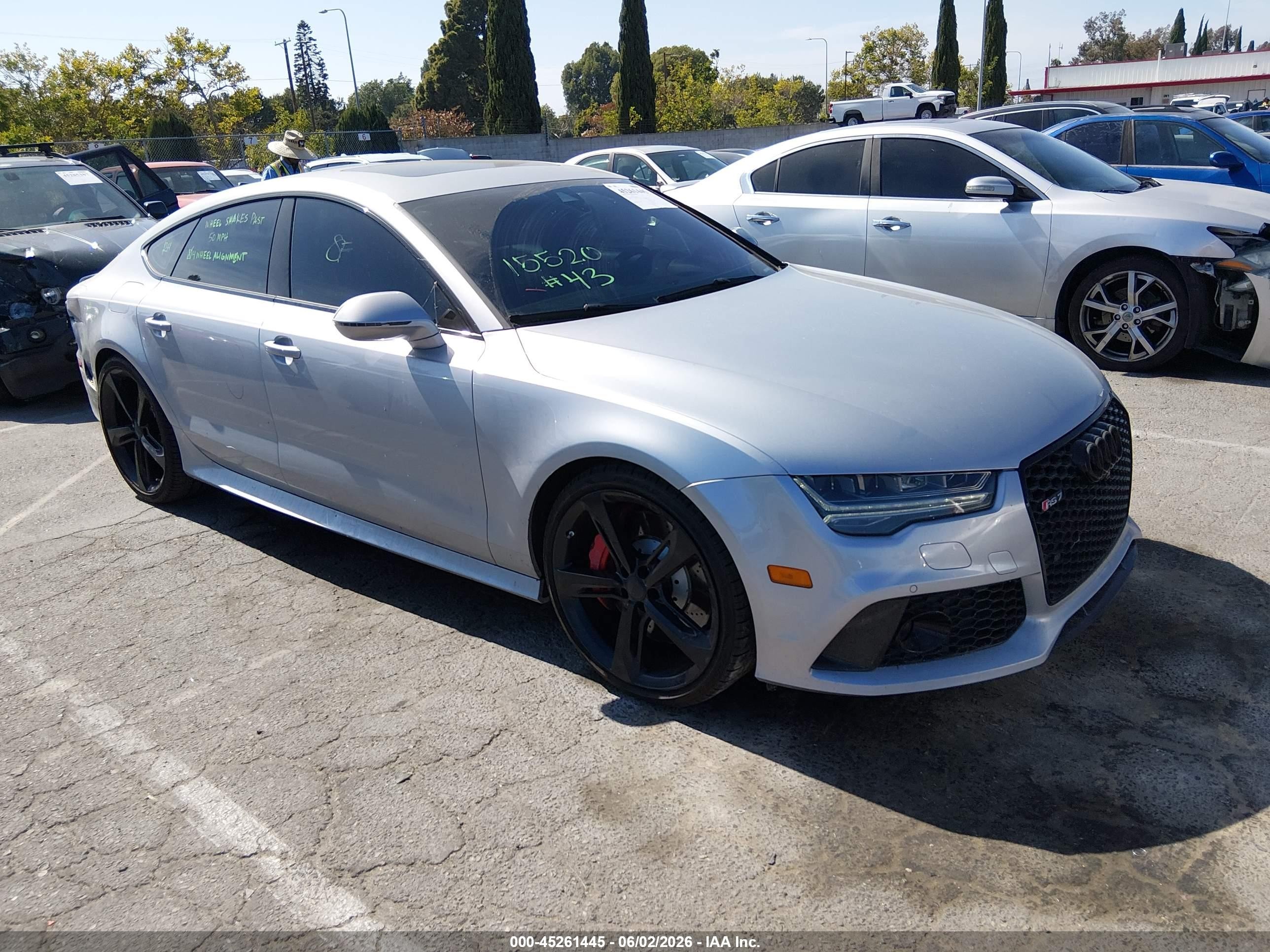 2016 Audi RS 7 Prestige, VIN WUAW2BFCXGN902849 — Зад