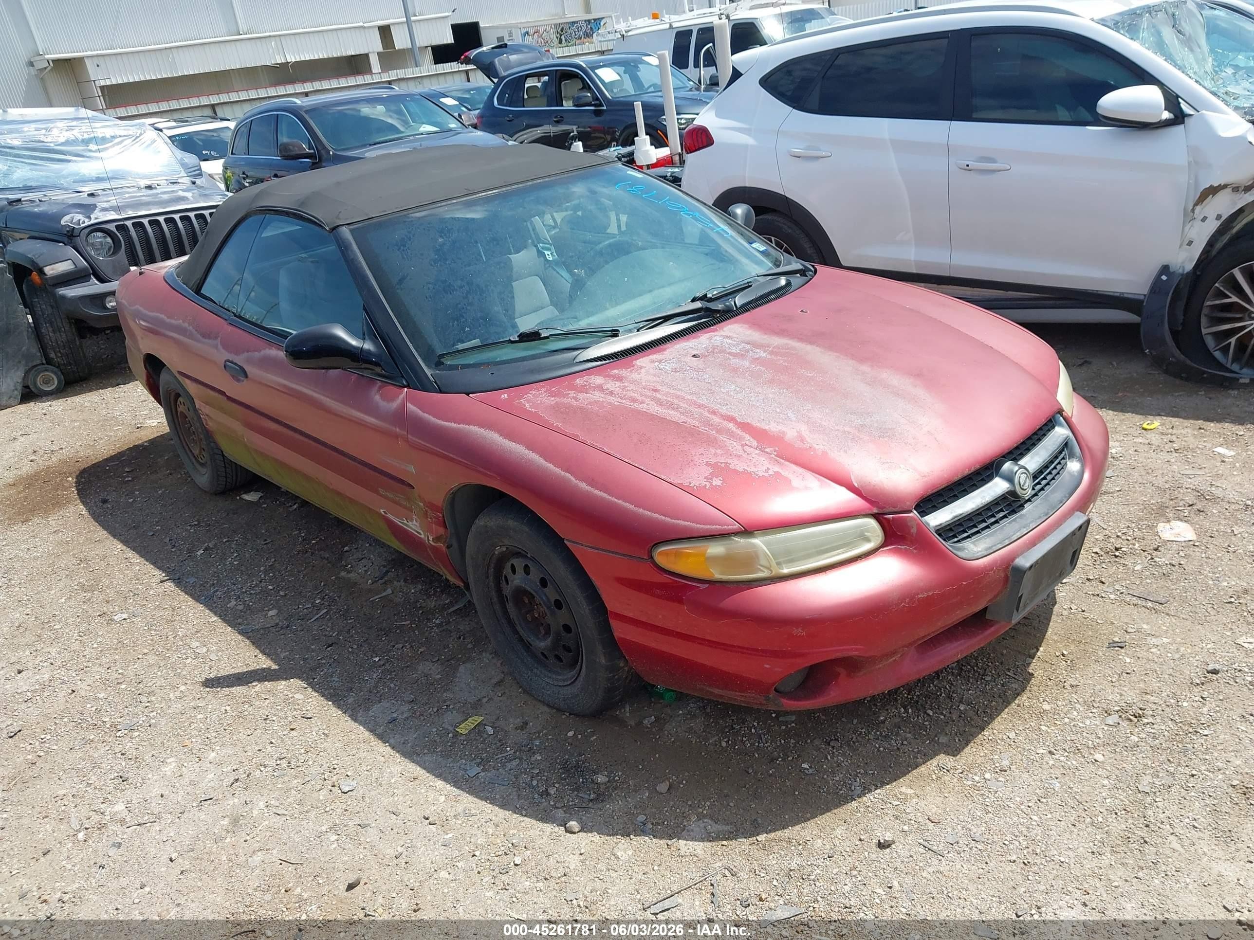 1998 Chrysler Sebring JX, VIN 3C3EL45H1WT262354 — Обычный износ
