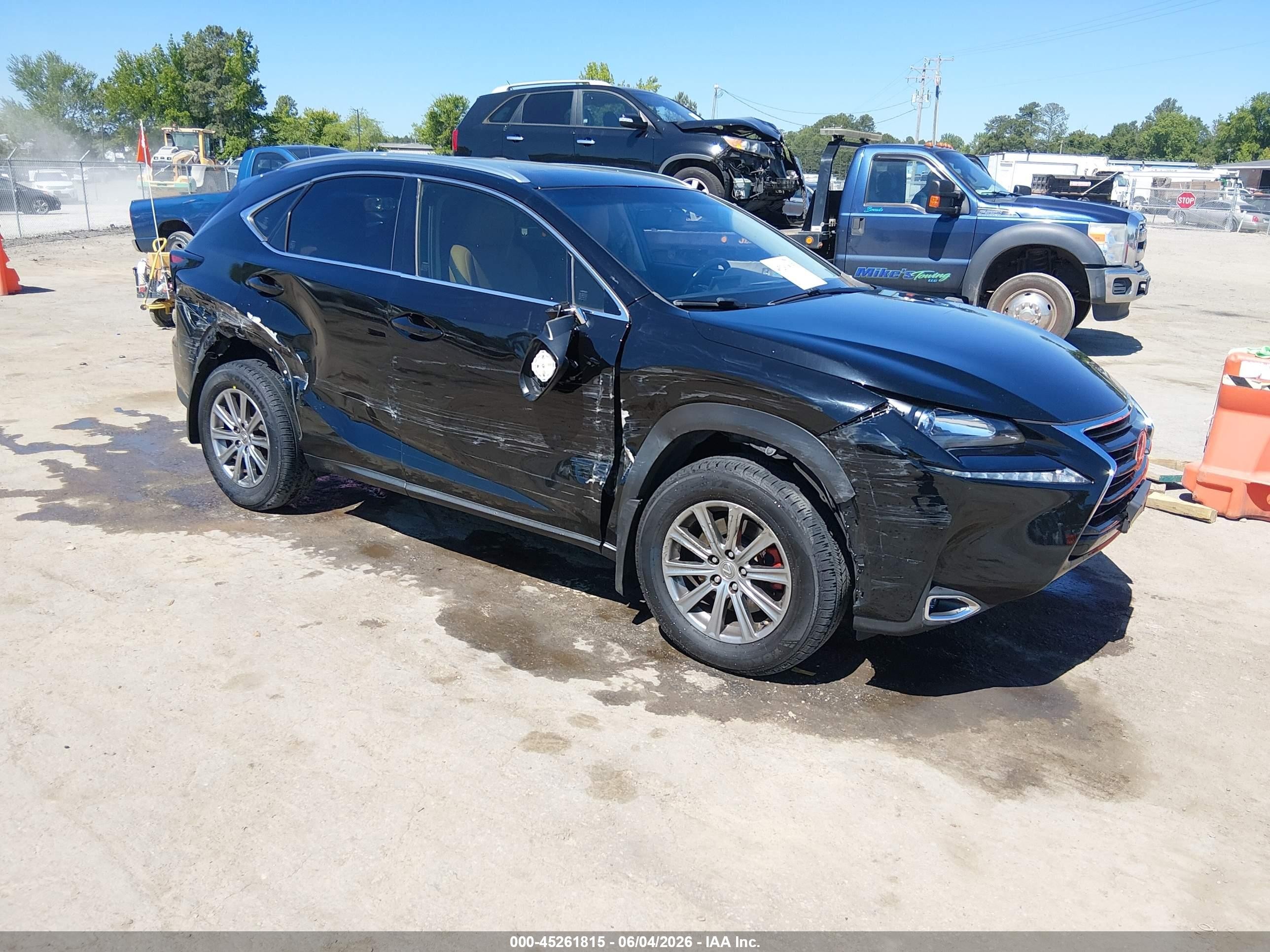 2016 Lexus NX F Sport, VIN JTJBARBZ1G2074559 — Side