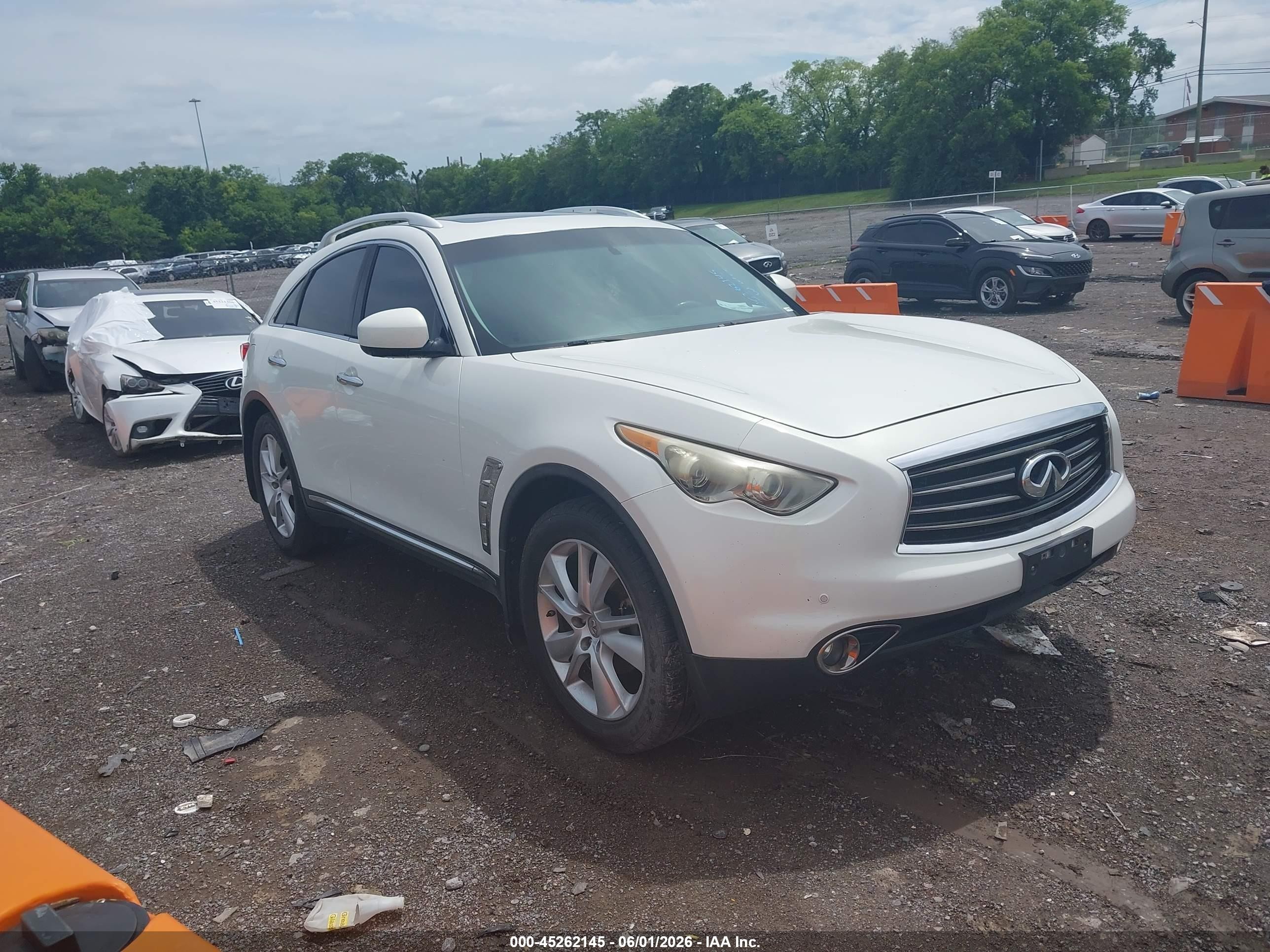 2012 Infiniti FX, VIN JN8AS1MW0CM156396 — Normal wear