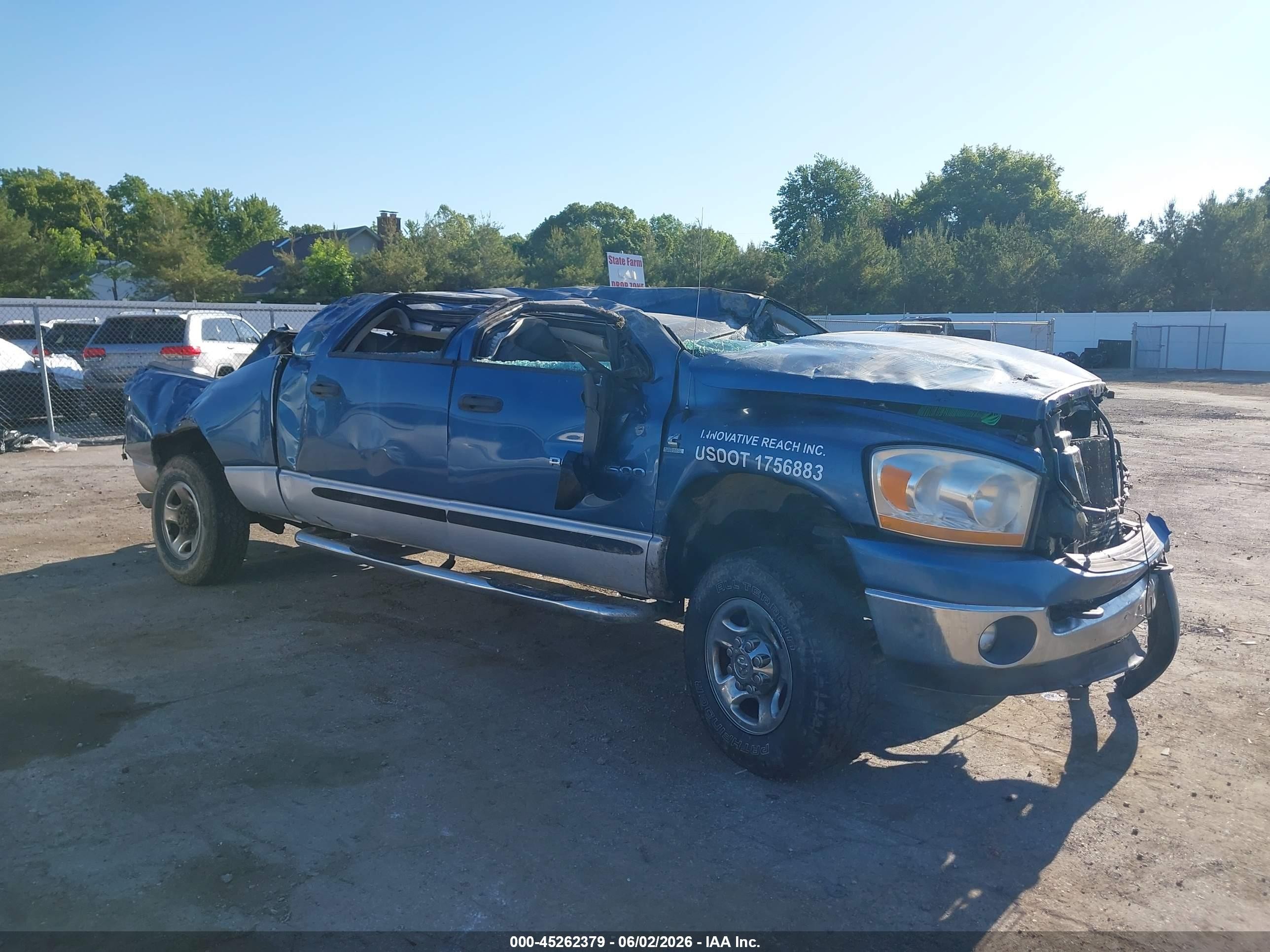 2006 Dodge 3500 SLT, VIN 3D3LX39C36G139283 — Rollover