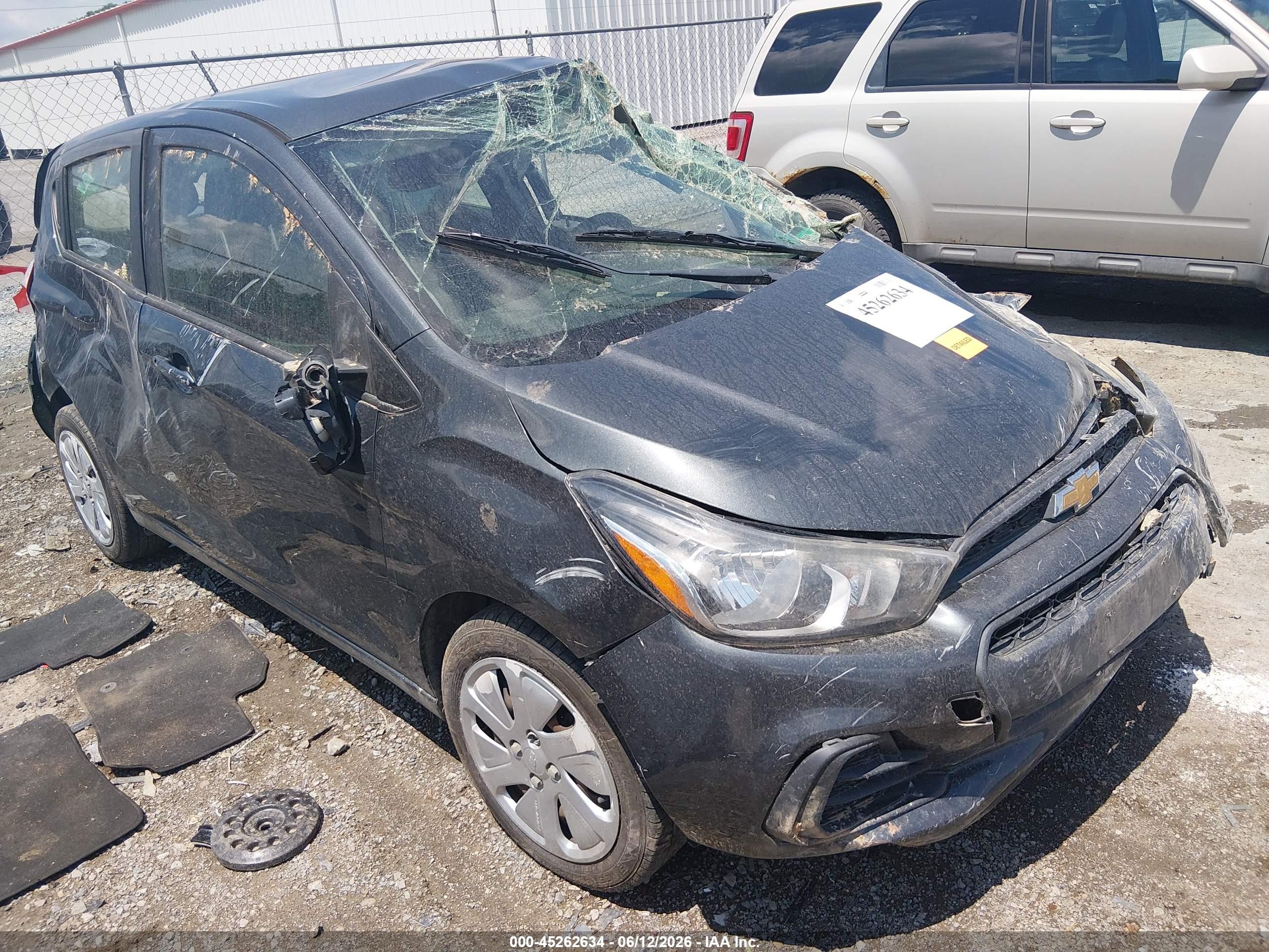 2018 Chevrolet Spark LS, VIN KL8CB6SA8JC446938 — Опрокидывание