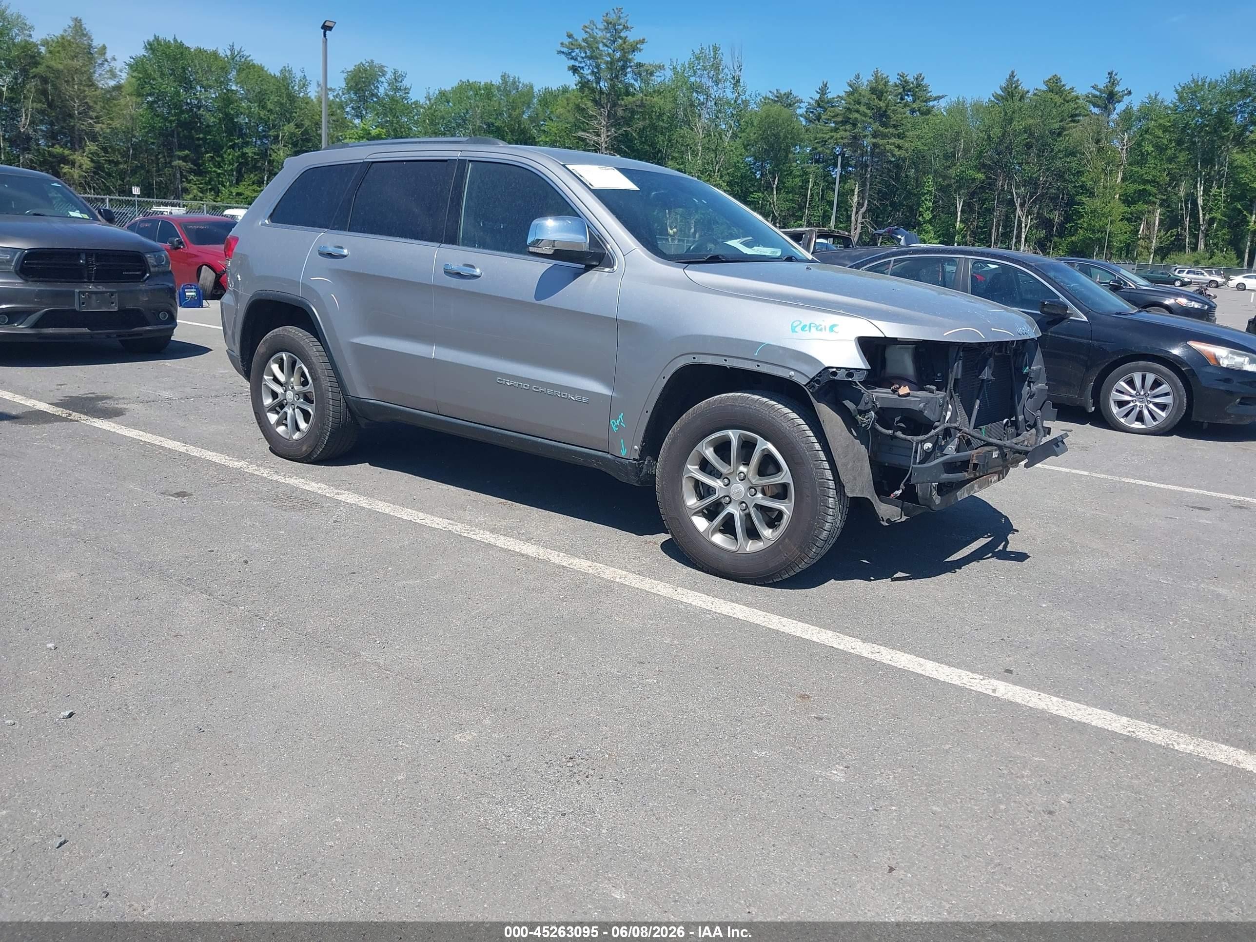 2014 Jeep Grand Cherokee Limited, VIN 1C4RJFBG8EC320948 — Front end
