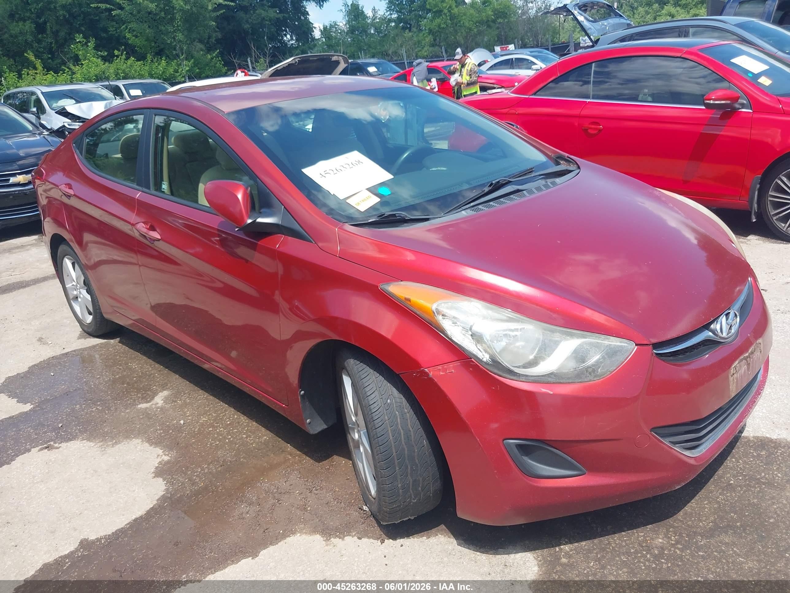 2013 Hyundai Elantra Limited, VIN 5NPDH4AE2DH325236 — Hail