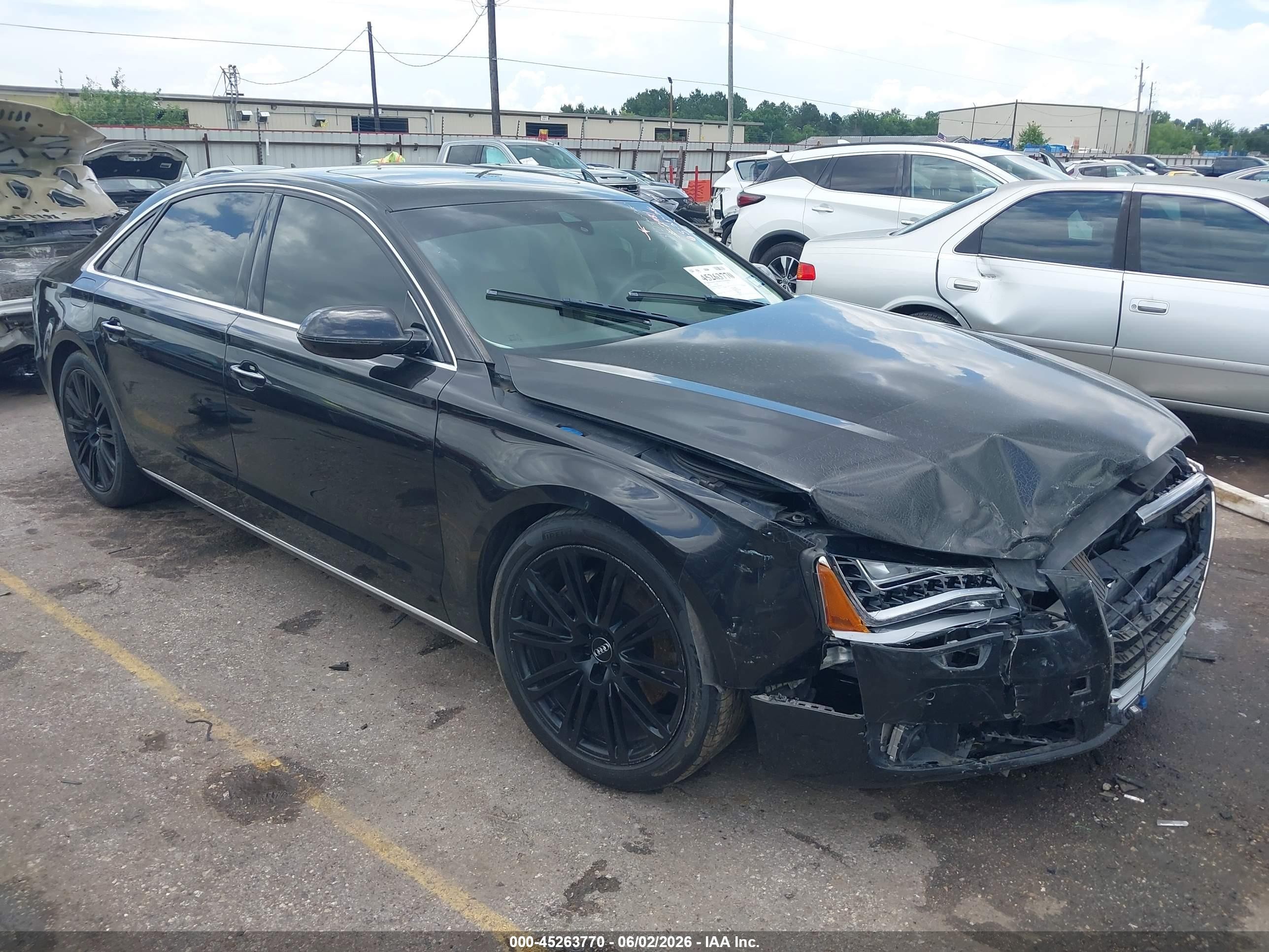 2014 Audi A8 3.0T, VIN WAURGAFD3EN002481 — Front end