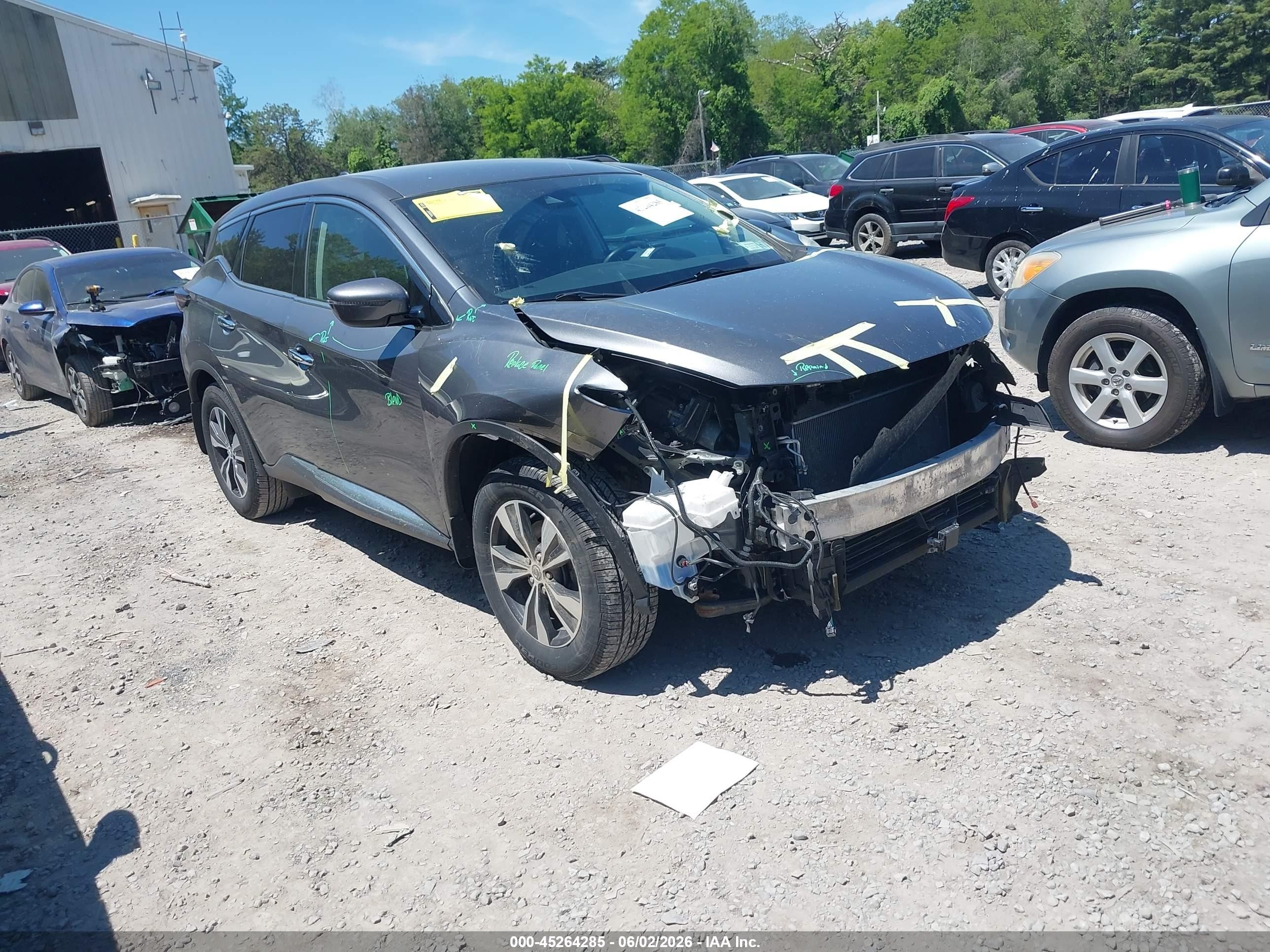 2020 Nissan Murano S, VIN 5N1AZ2AS7LN162281 — Front end