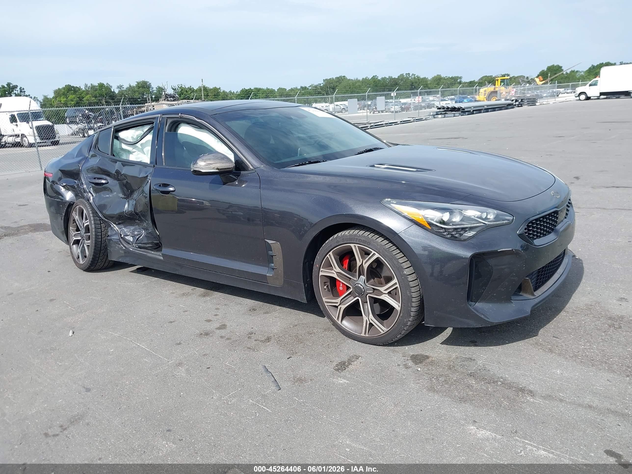 2021 Kia Stinger GT1, VIN KNAE45LC4M6088452 — Side