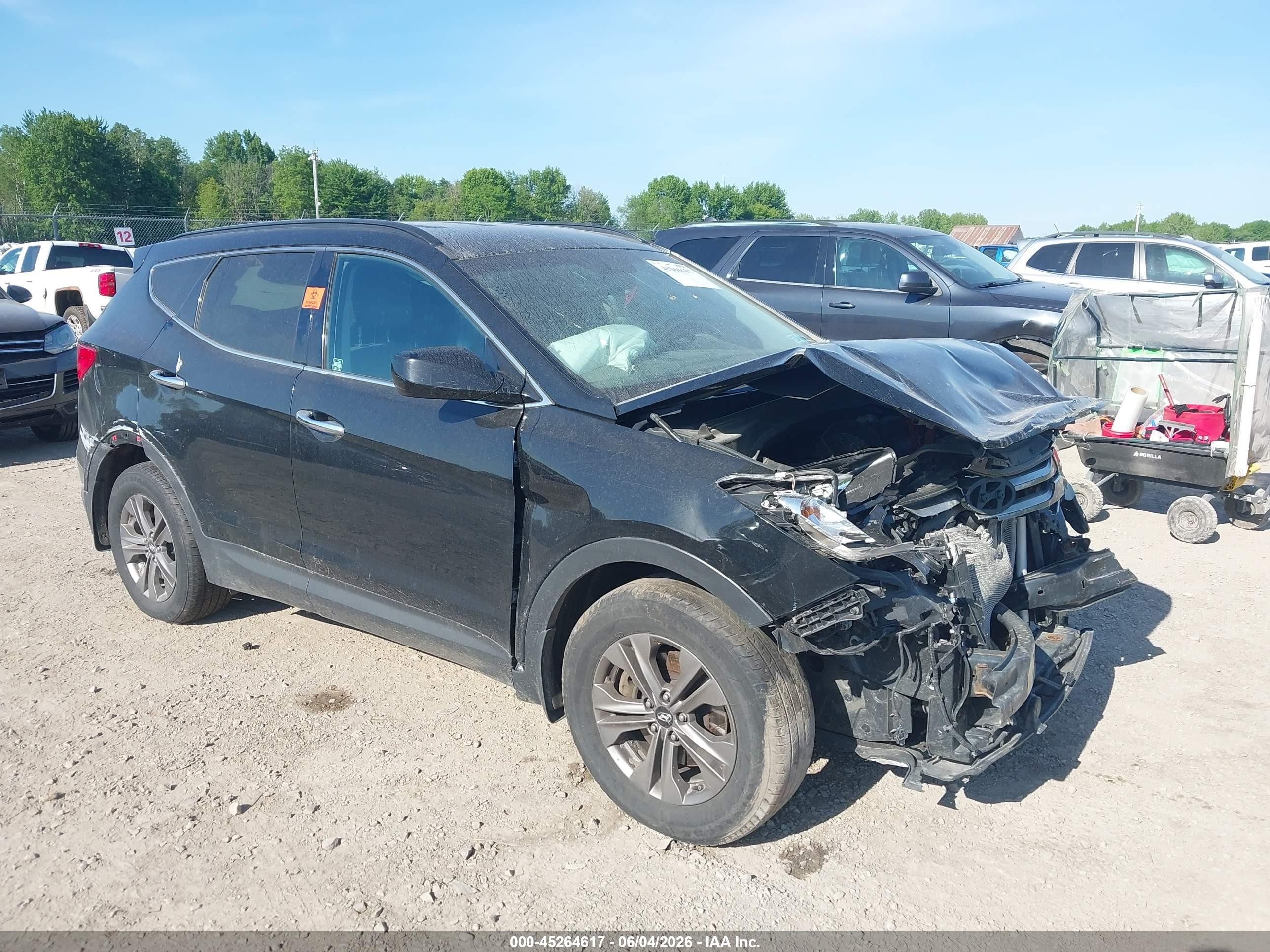 2015 Hyundai Santa Fe, VIN 5XYZUDLB8FG244580 — Biohazard / chemical