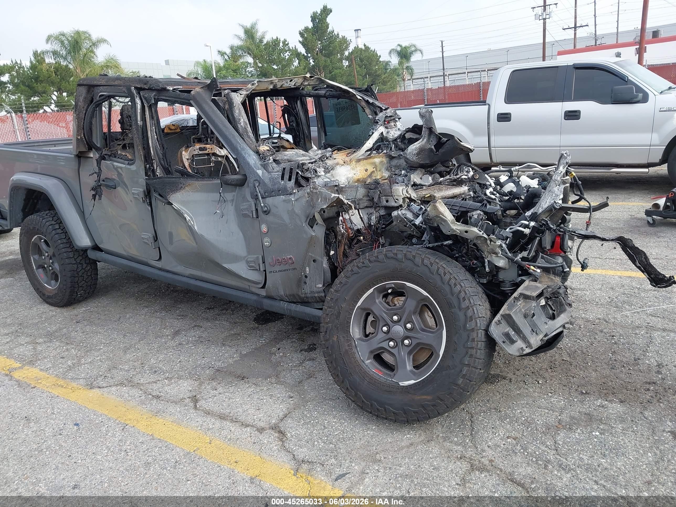 2023 Jeep Gladiator Rubicon, VIN 1C6JJTBG9PL544154 — Burn