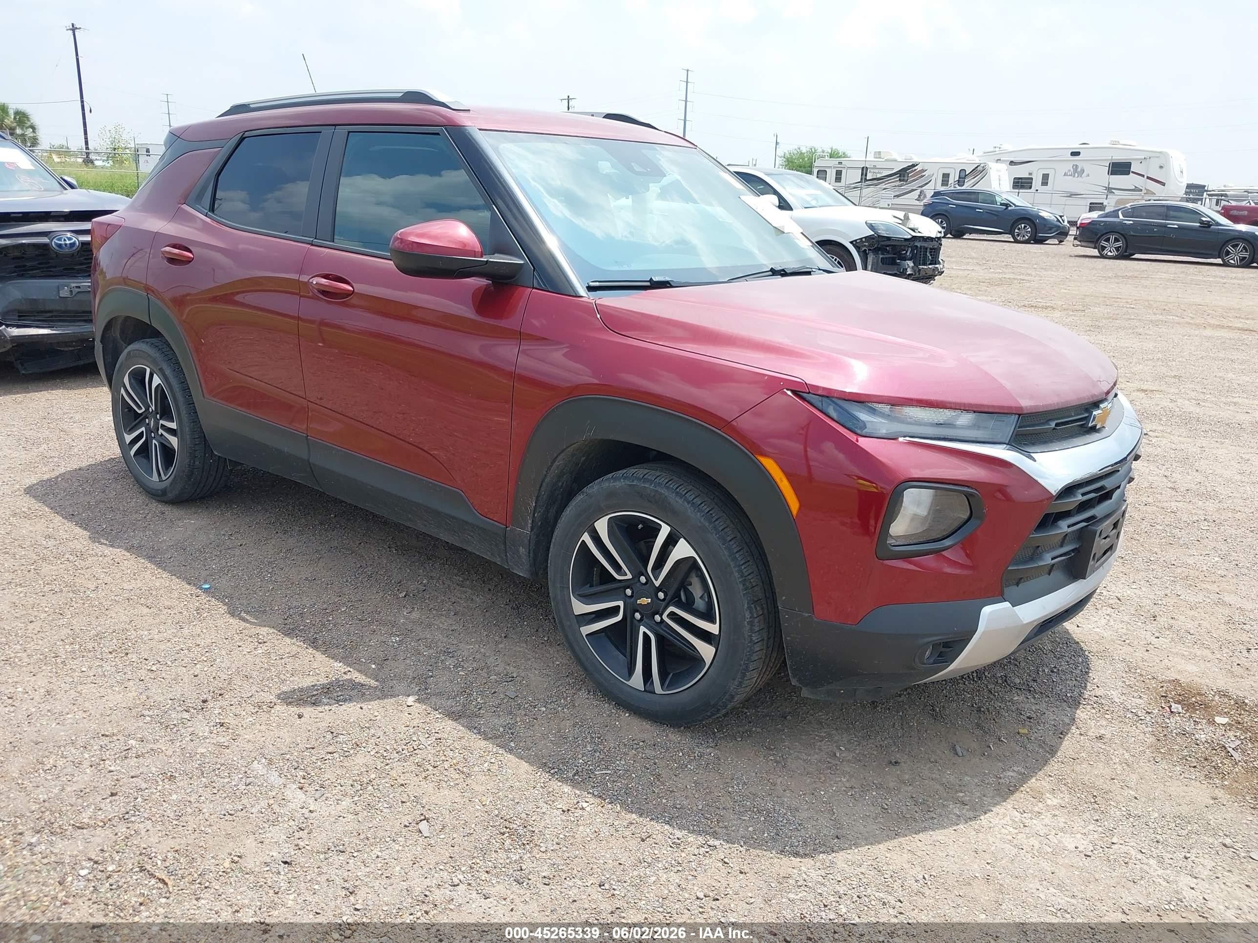 2023 Chevrolet TrailBlazer LT, VIN KL79MPS25PB215257 — Hail