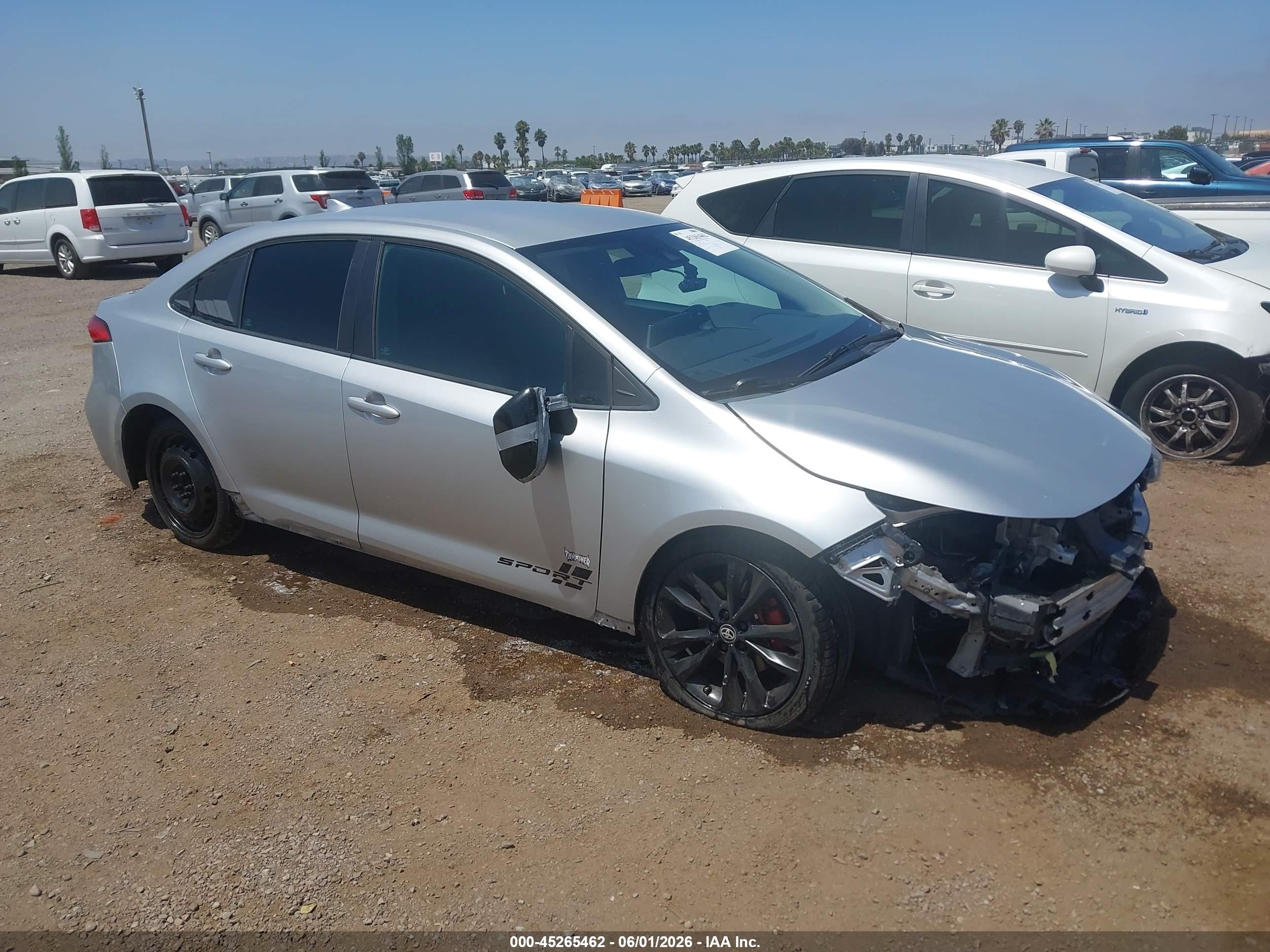 2021 Toyota Corolla LE, VIN 5YFEPMAE3MP189144 — Front end