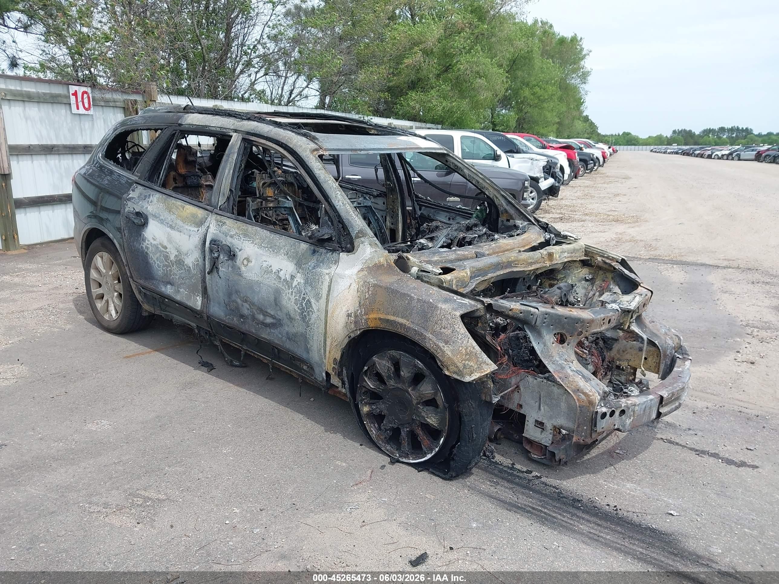 2011 Buick Enclave CXL-2, VIN 5GAKVCED5BJ419192 — Burn