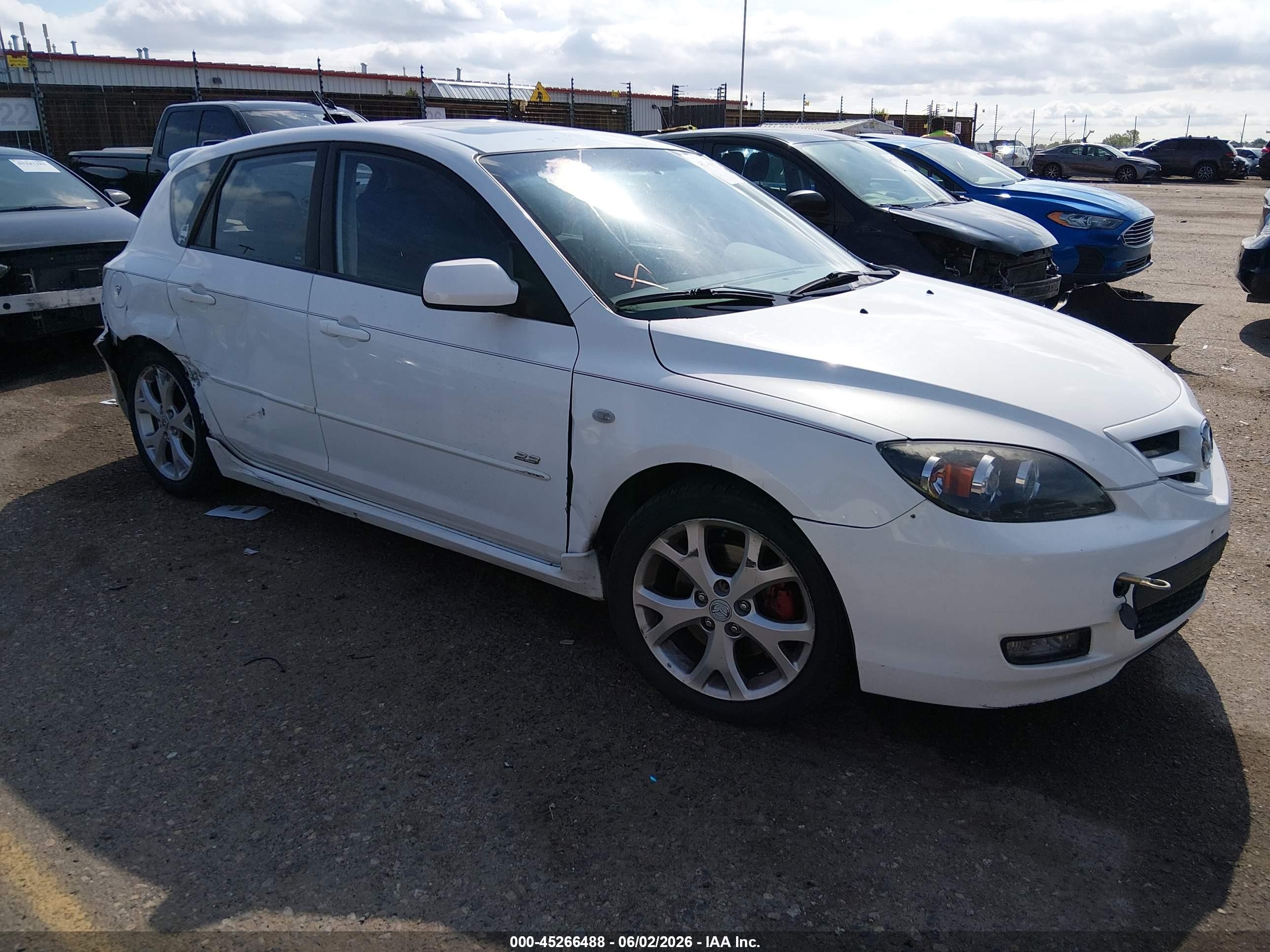 2007 Mazda 3 S Grand Touring, VIN JM1BK343171643664 — Rear end