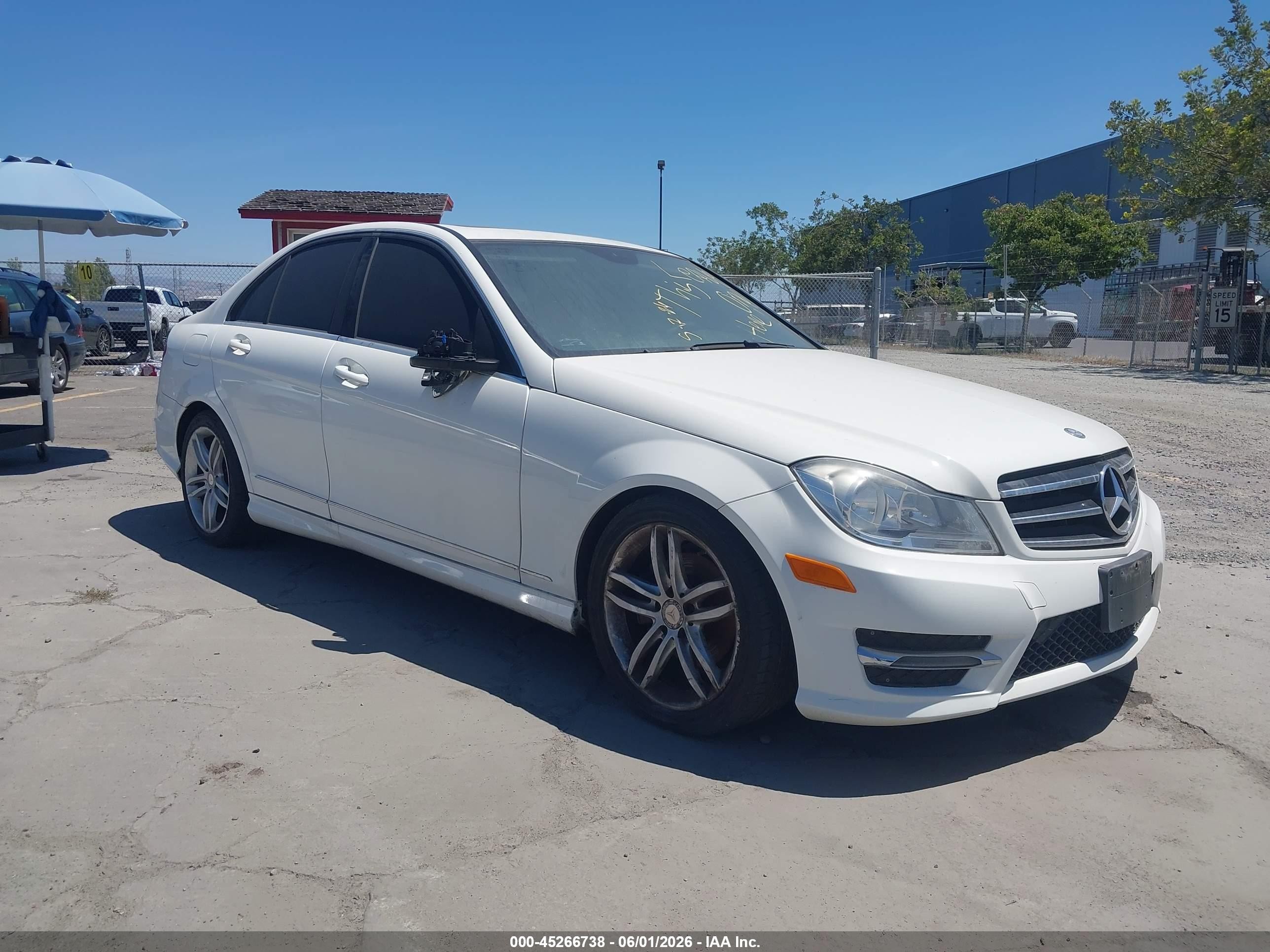 2014 Mercedes-Benz C 250 Sport, VIN WDDGF4HB6EG219561 — Rear end