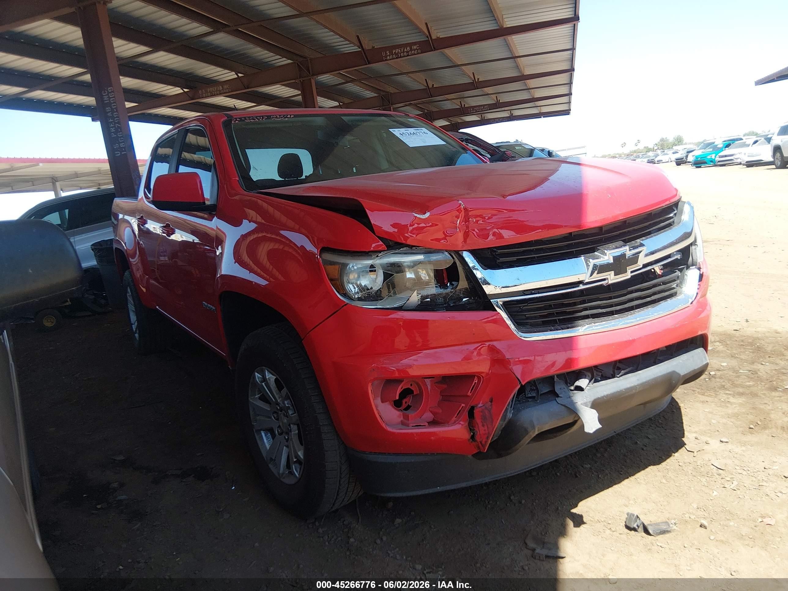 2019 Chevrolet Colorado 2WD LT, VIN 1GCGSCEA3K1127026 — Front end