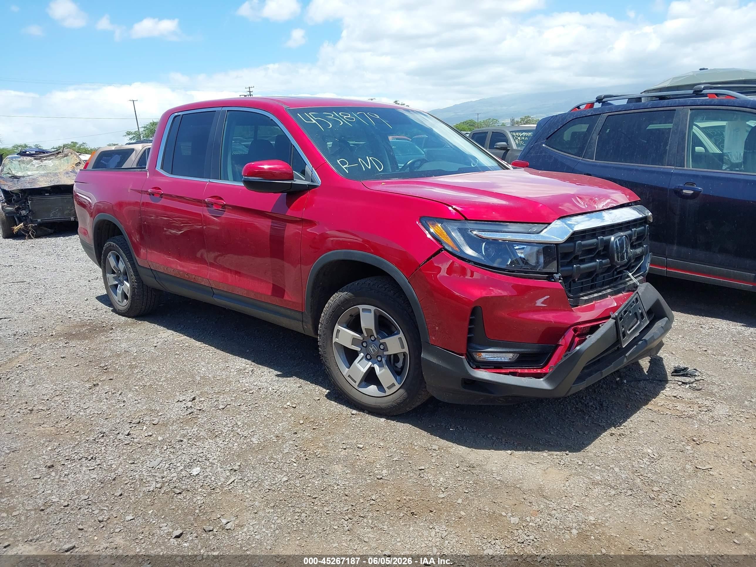 2025 Honda Ridgeline RTL, VIN 5FPYK3F51SB032050 — Front end