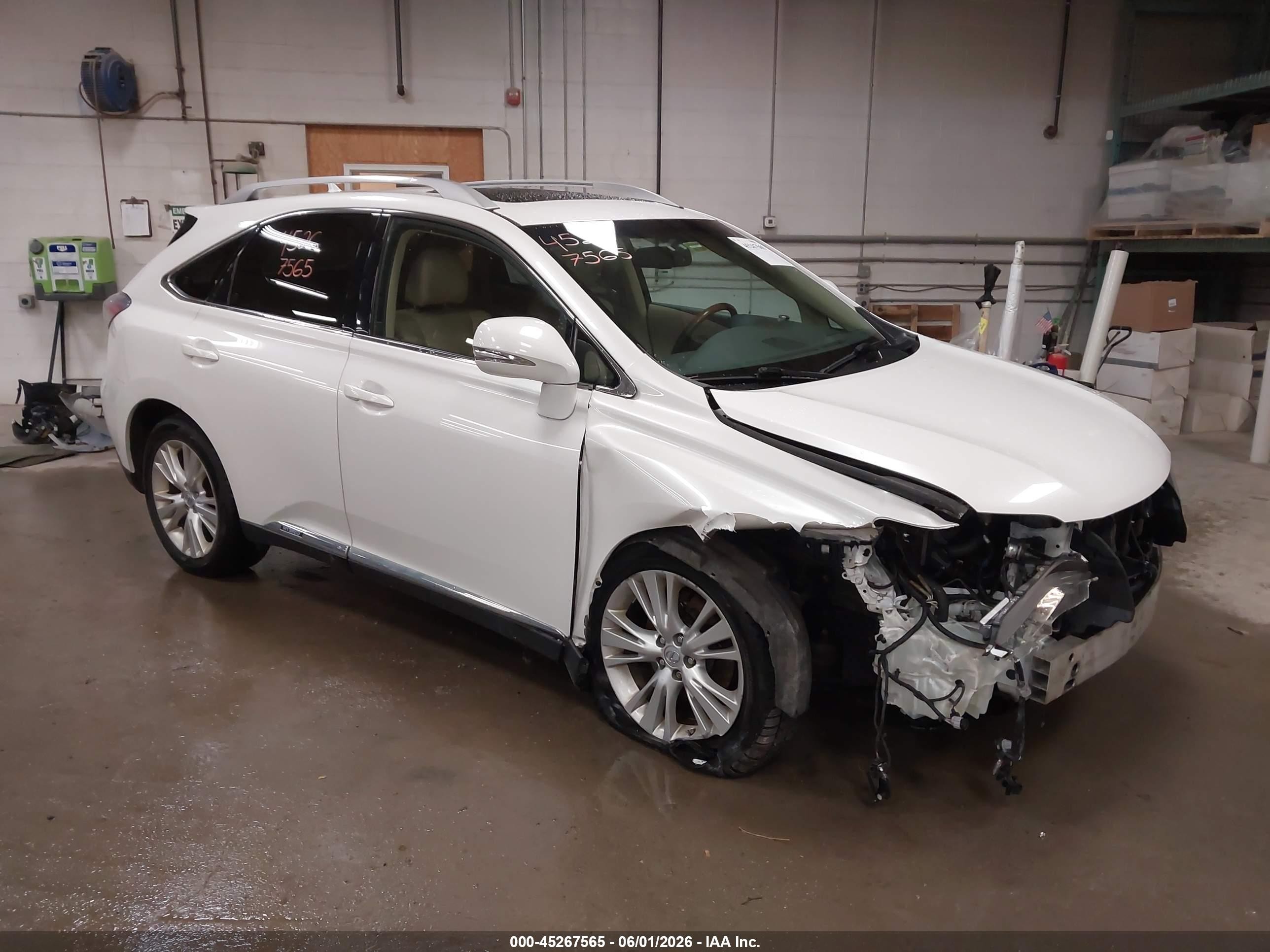 2012 Lexus RX 450h, VIN JTJBC1BA8C2433874 — Front end
