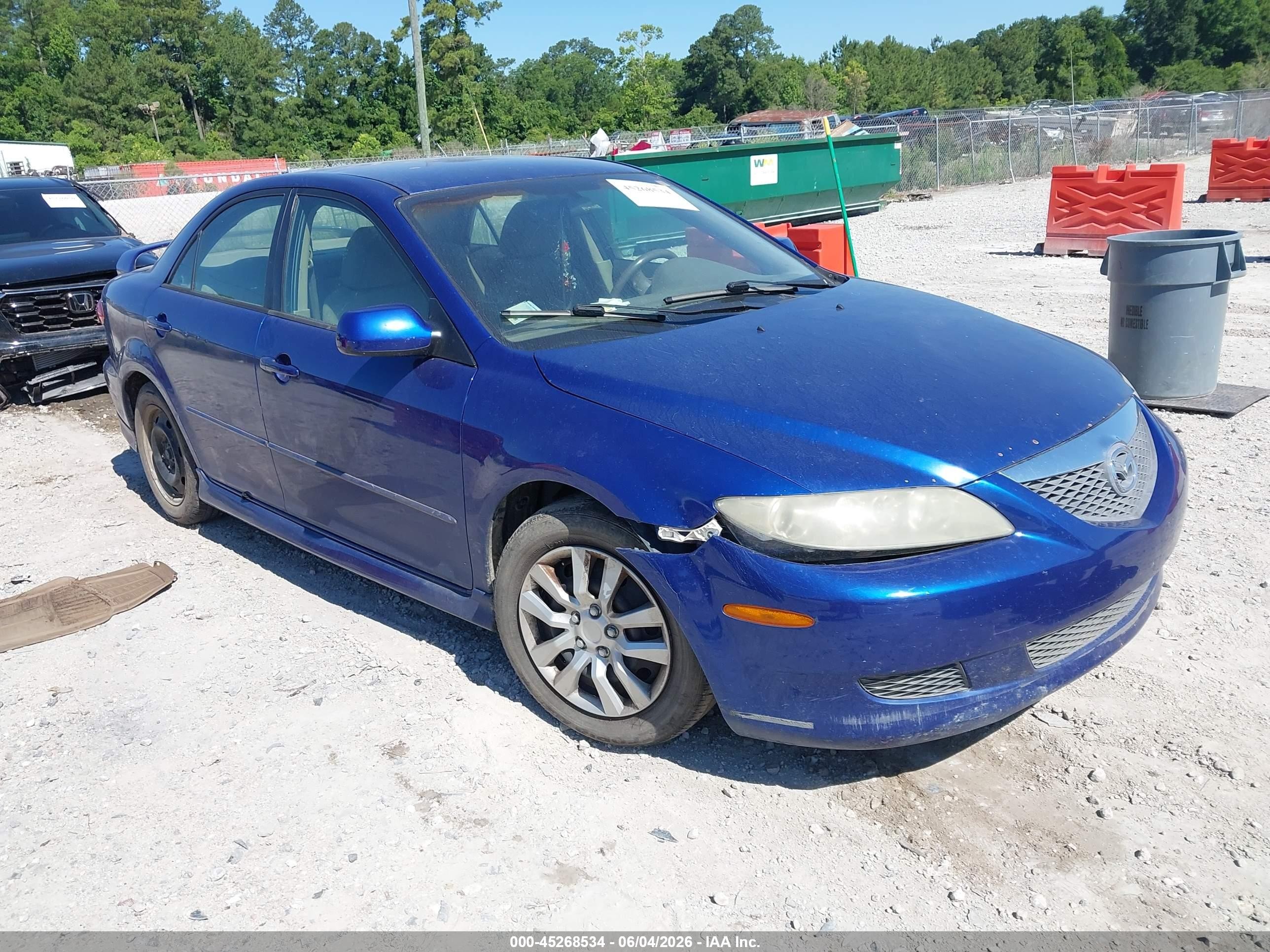 2004 Mazda 6 i, VIN 1YVFP80C445N80774 — Rear end