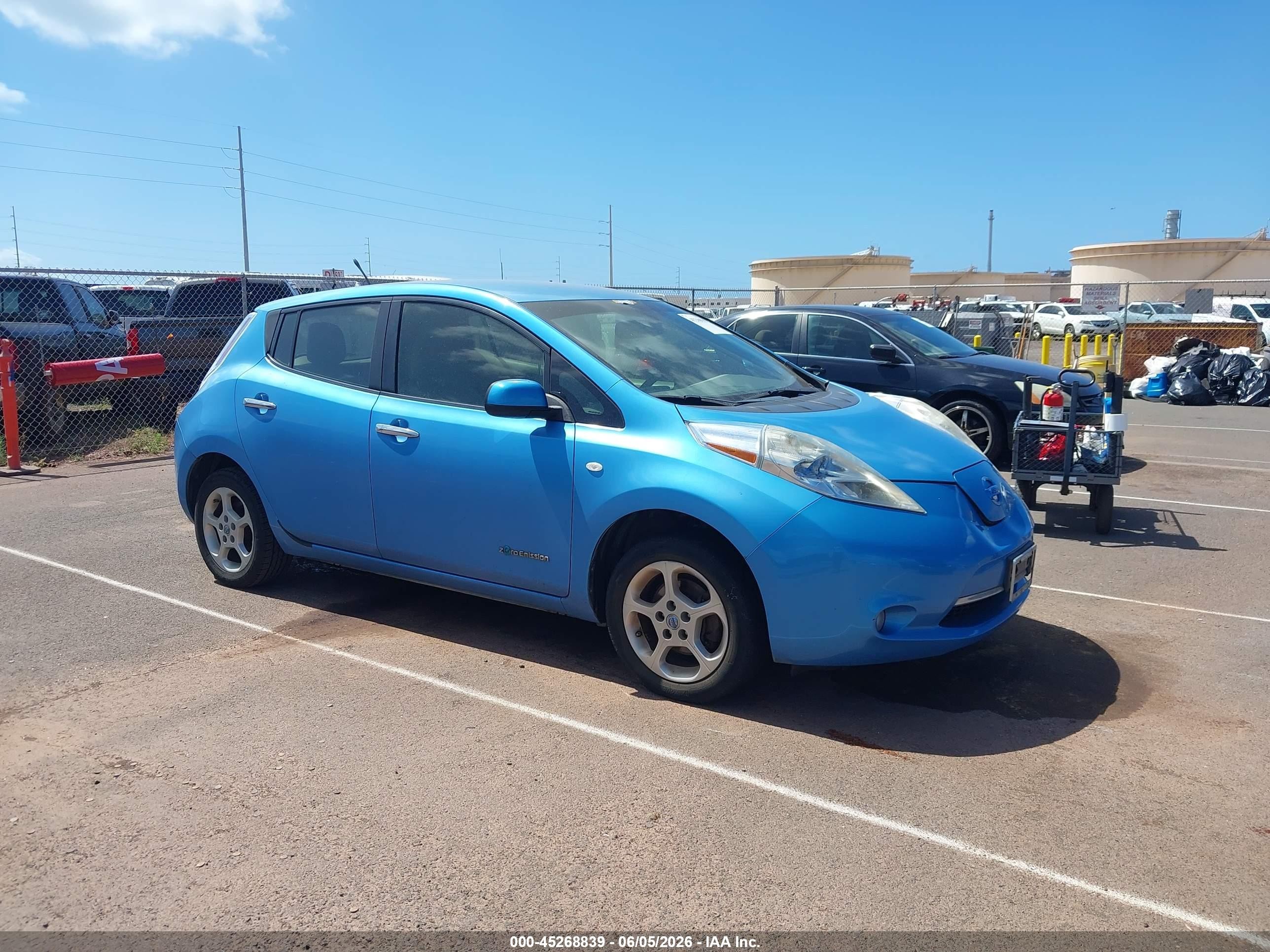 2011 Nissan LEAF SL, VIN JN1AZ0CP4BT005516 — Обычный износ