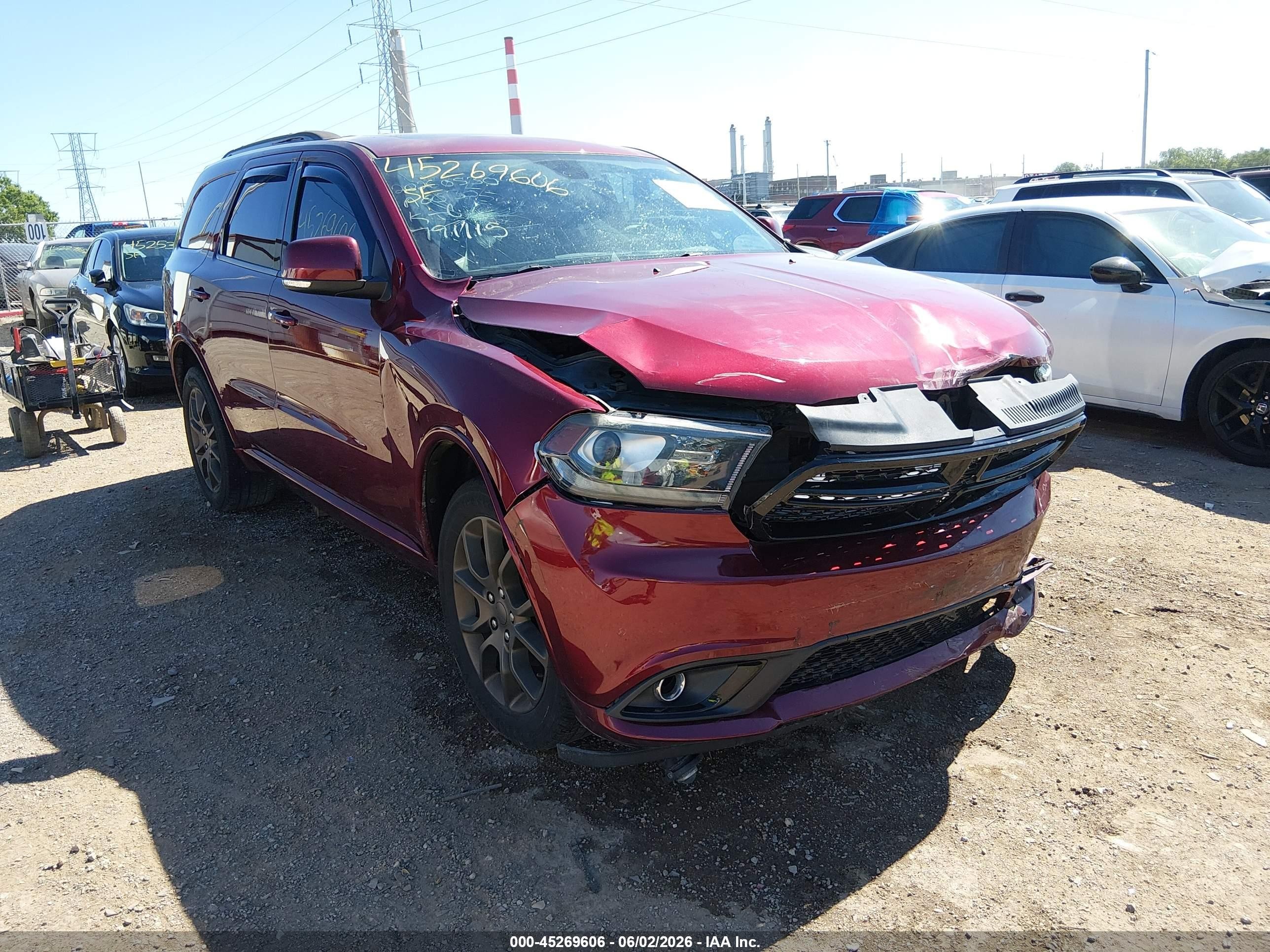 2017 Dodge Durango GT, VIN 1C4RDJDG9HC791115 — Front end