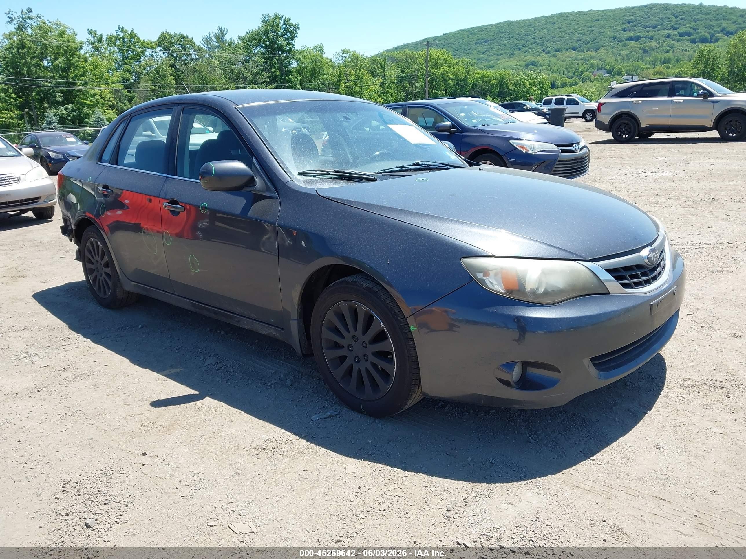 2008 Subaru Impreza i, VIN JF1GE61658H510336 — Зад