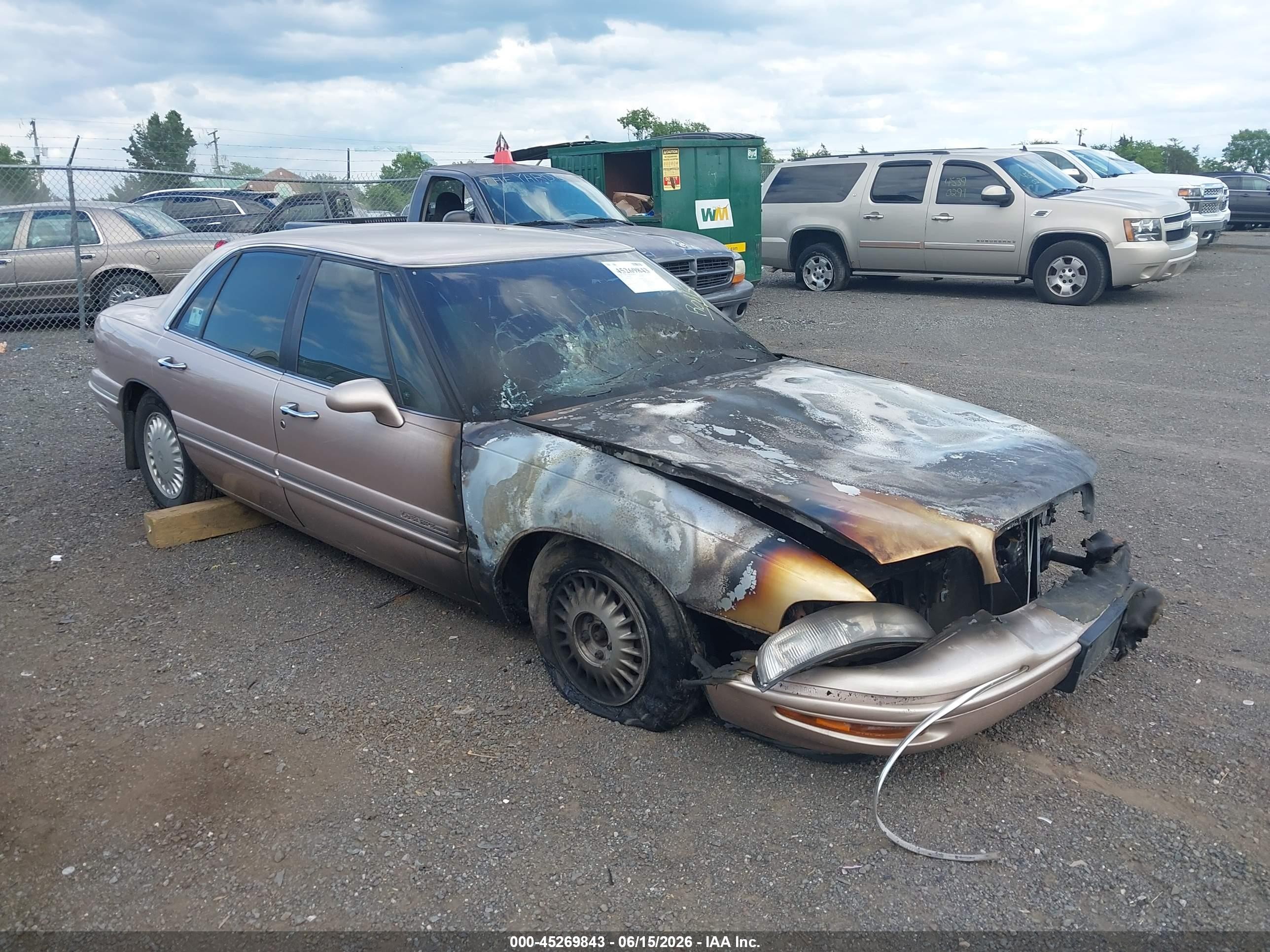 1999 Buick LeSabre Limited, VIN 1G4HR52K3XH494771 — Engine fire