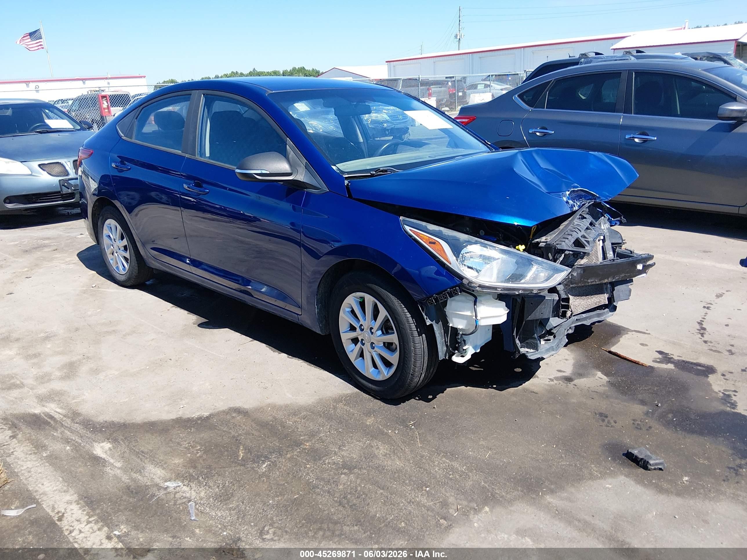 2018 Hyundai Accent SEL, VIN 3KPC24A3XJE033989 — Front end