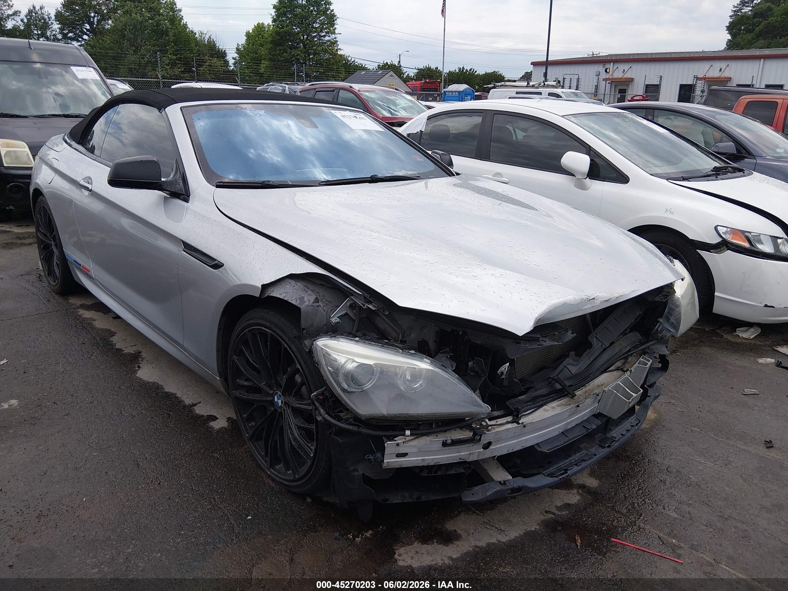 2013 BMW 6 Series 640i, VIN WBALW7C57DDX58439 — Front end