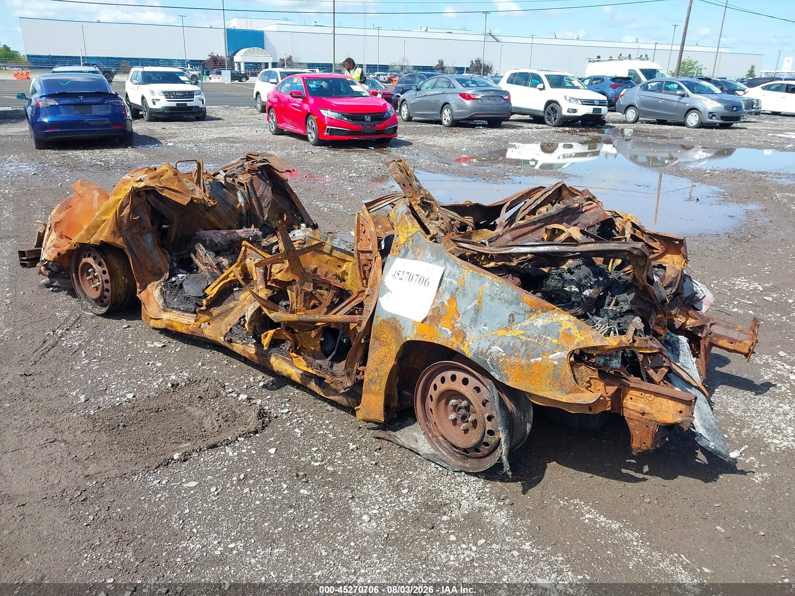 2007 Toyota Corolla LE, VIN 2T1BR30E07C761865 — Burn